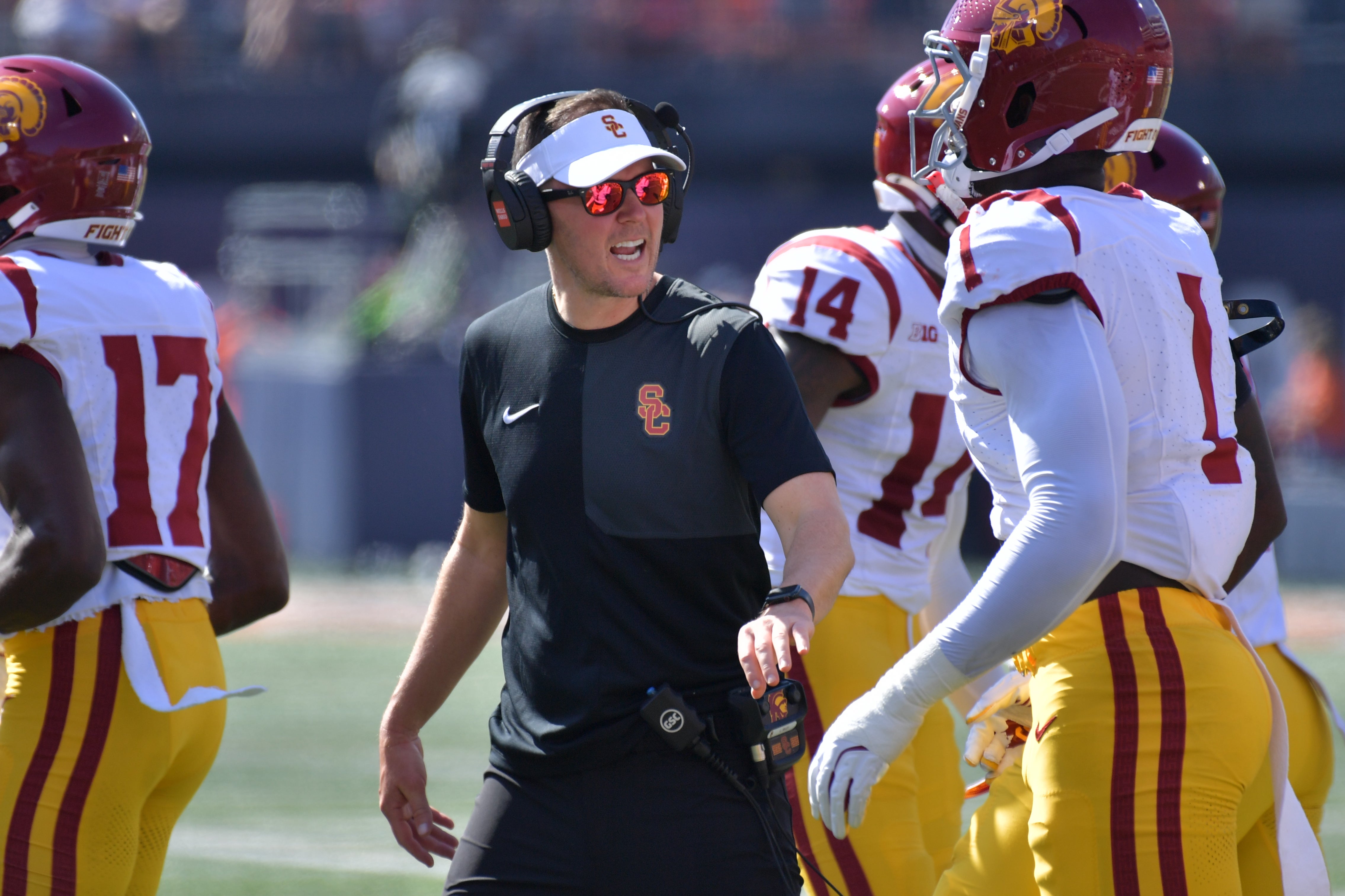 USC Trojans head coach Lincoln Riley