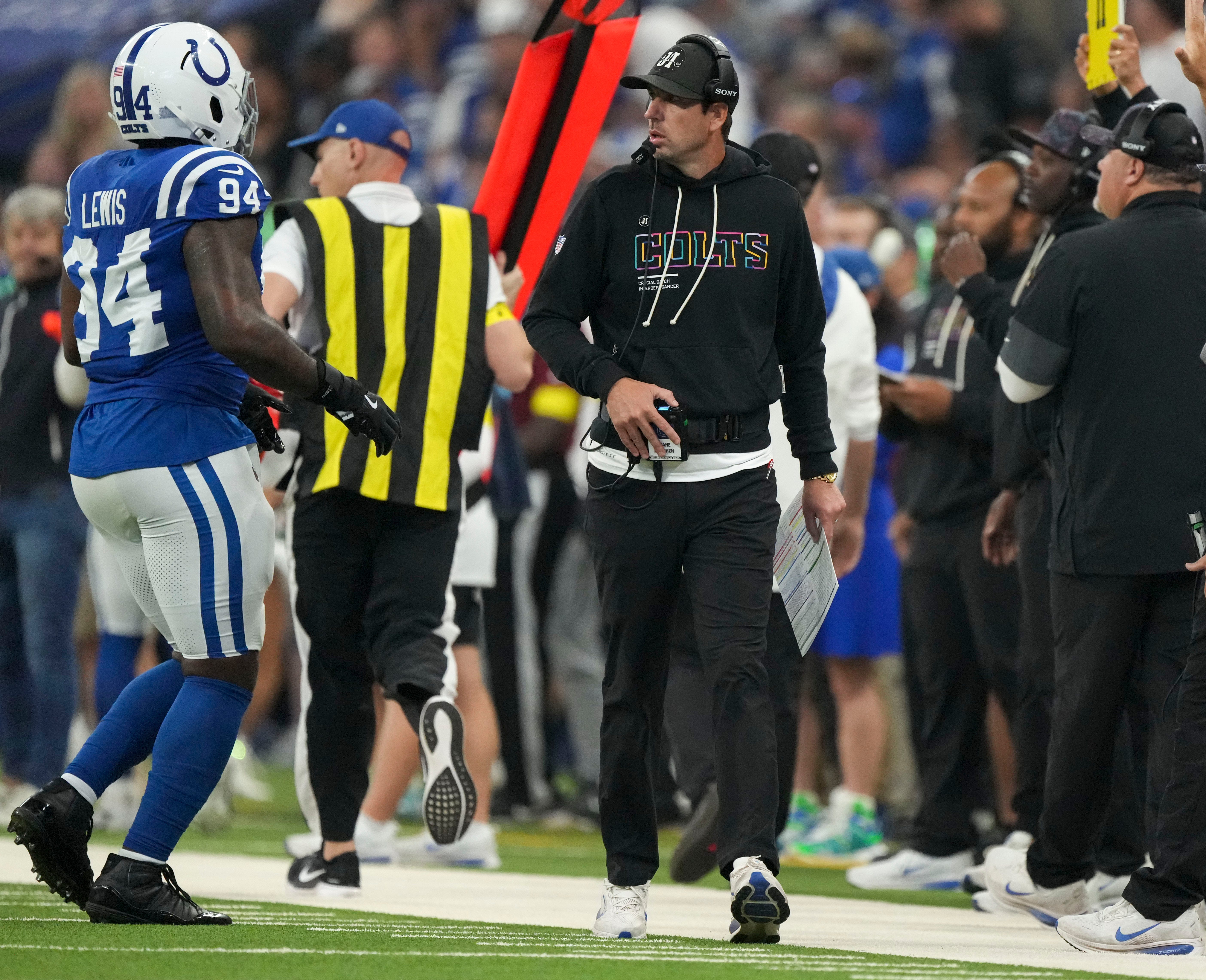 Colts head coach Shane Steichen