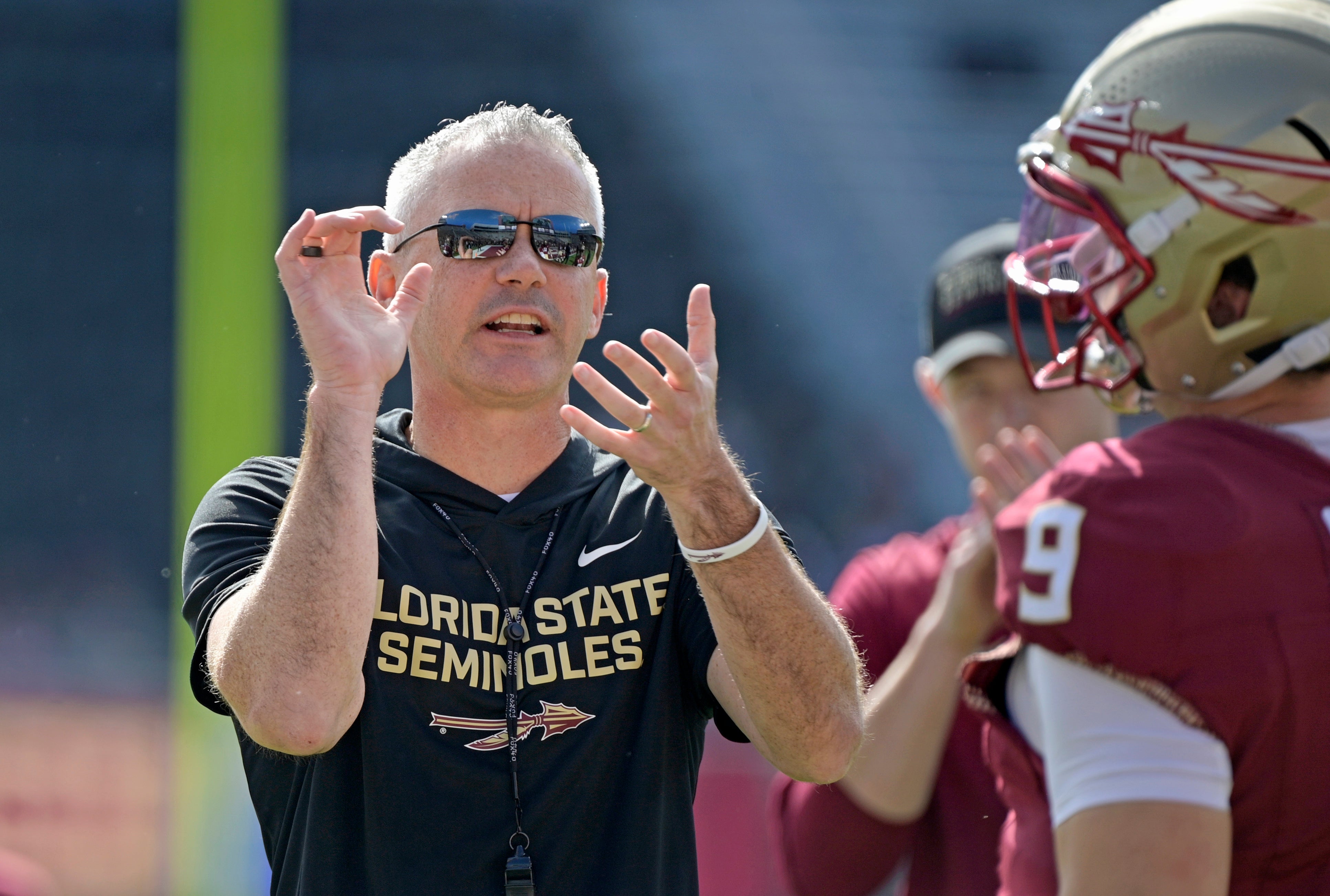 Florida State Seminoles head coach Mike Norvell
