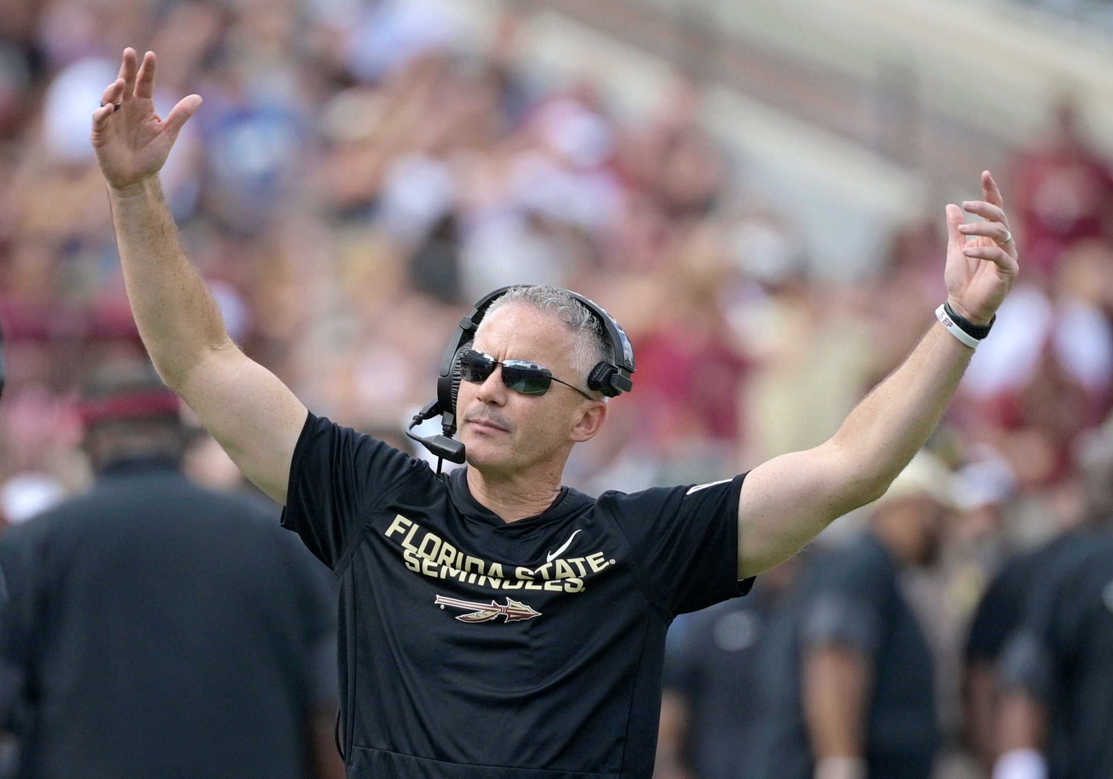 Florida State Seminoles head coach Mike Norvell