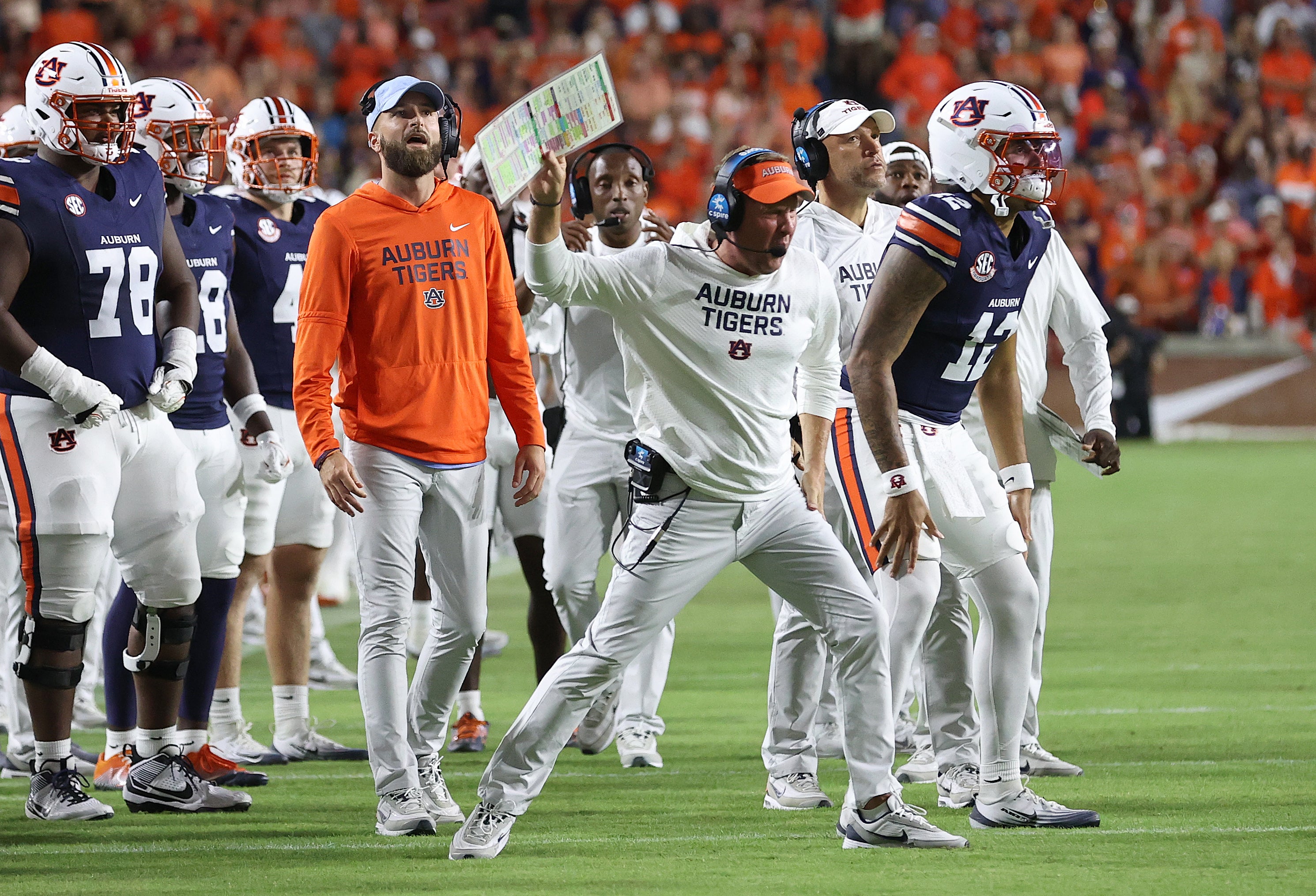 Auburn Tigers head coach Hugh Freeze