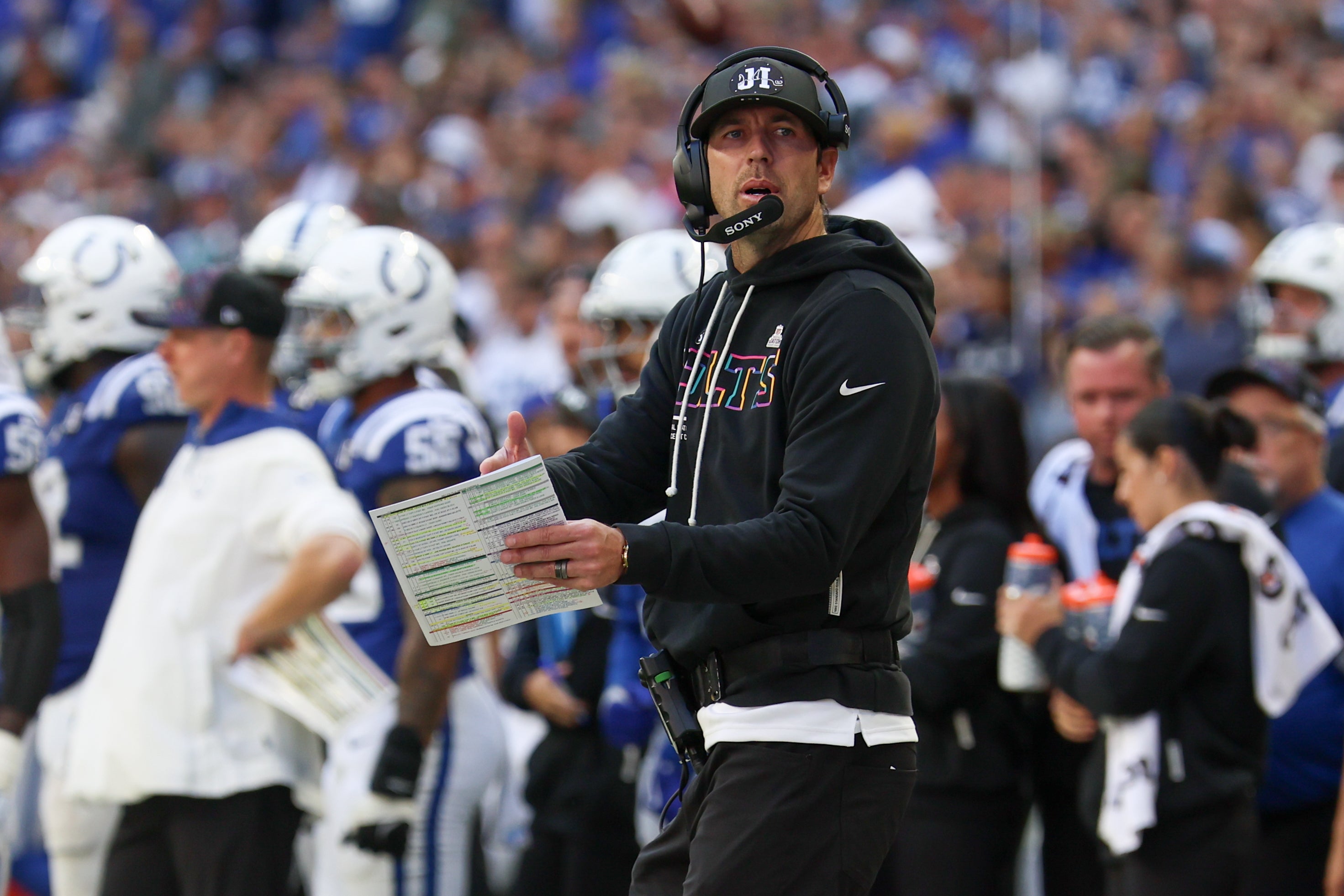 Colts head coach Shane Steichen