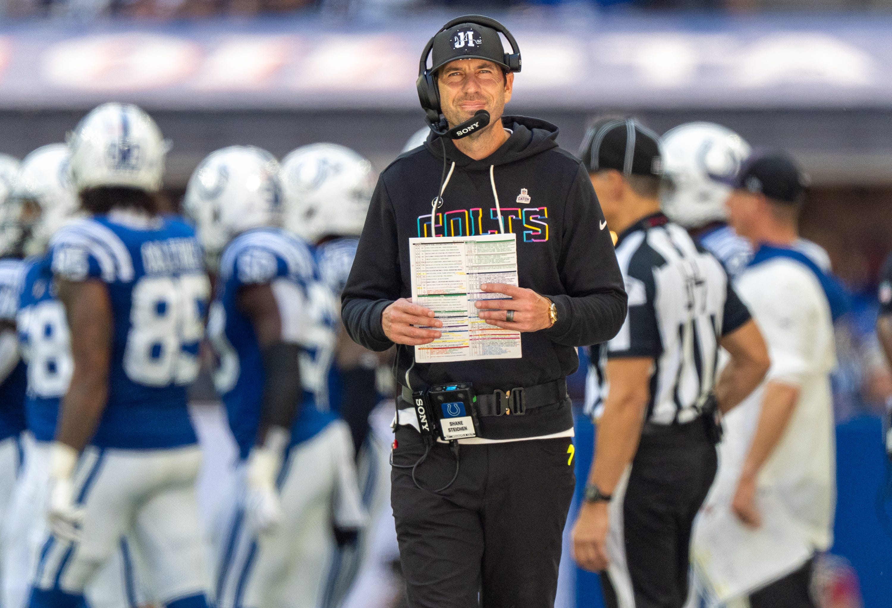 Colts head coach Shane Steichen