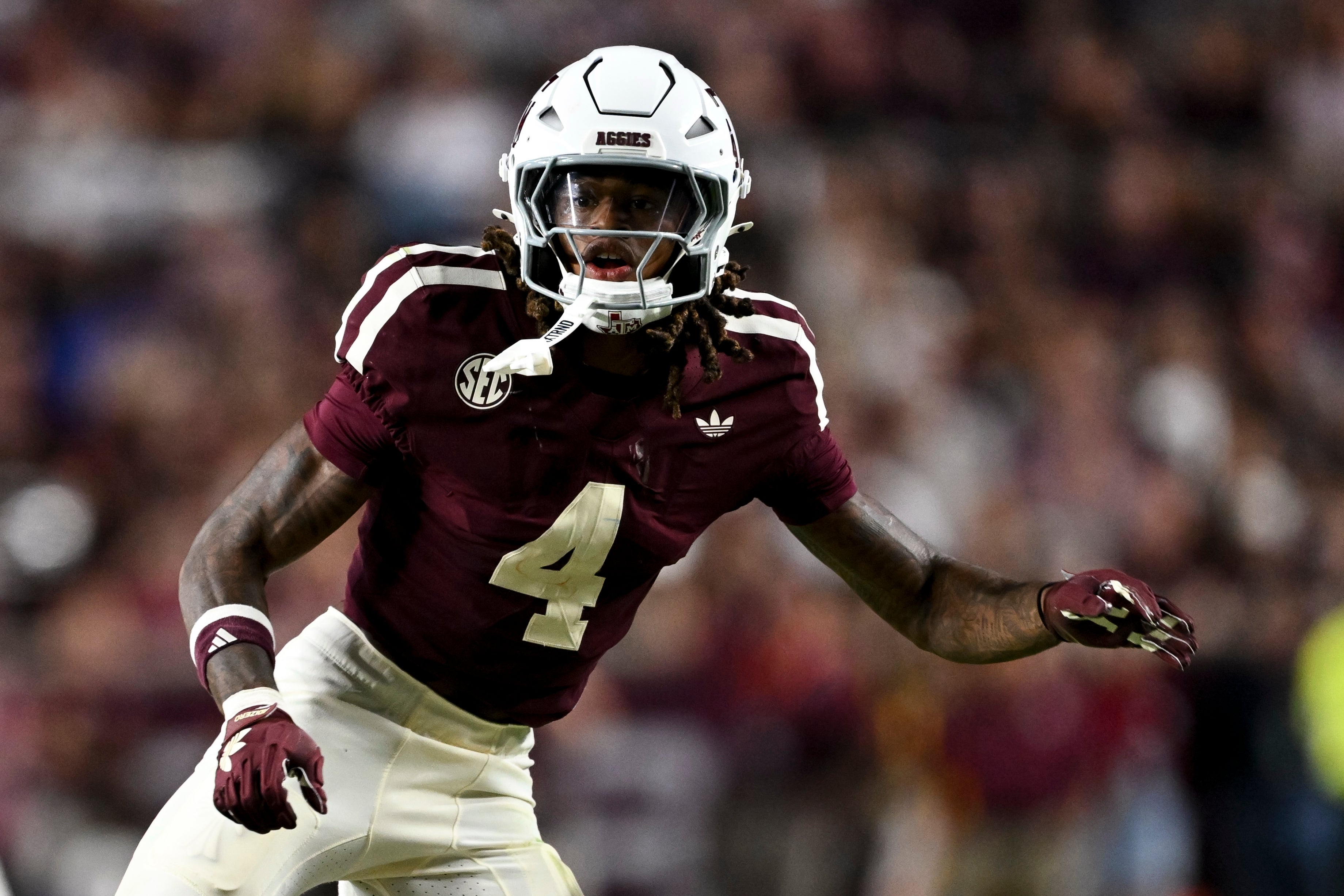 Texas A & M Aggies cornerback Will Lee Las Vegas Raiders