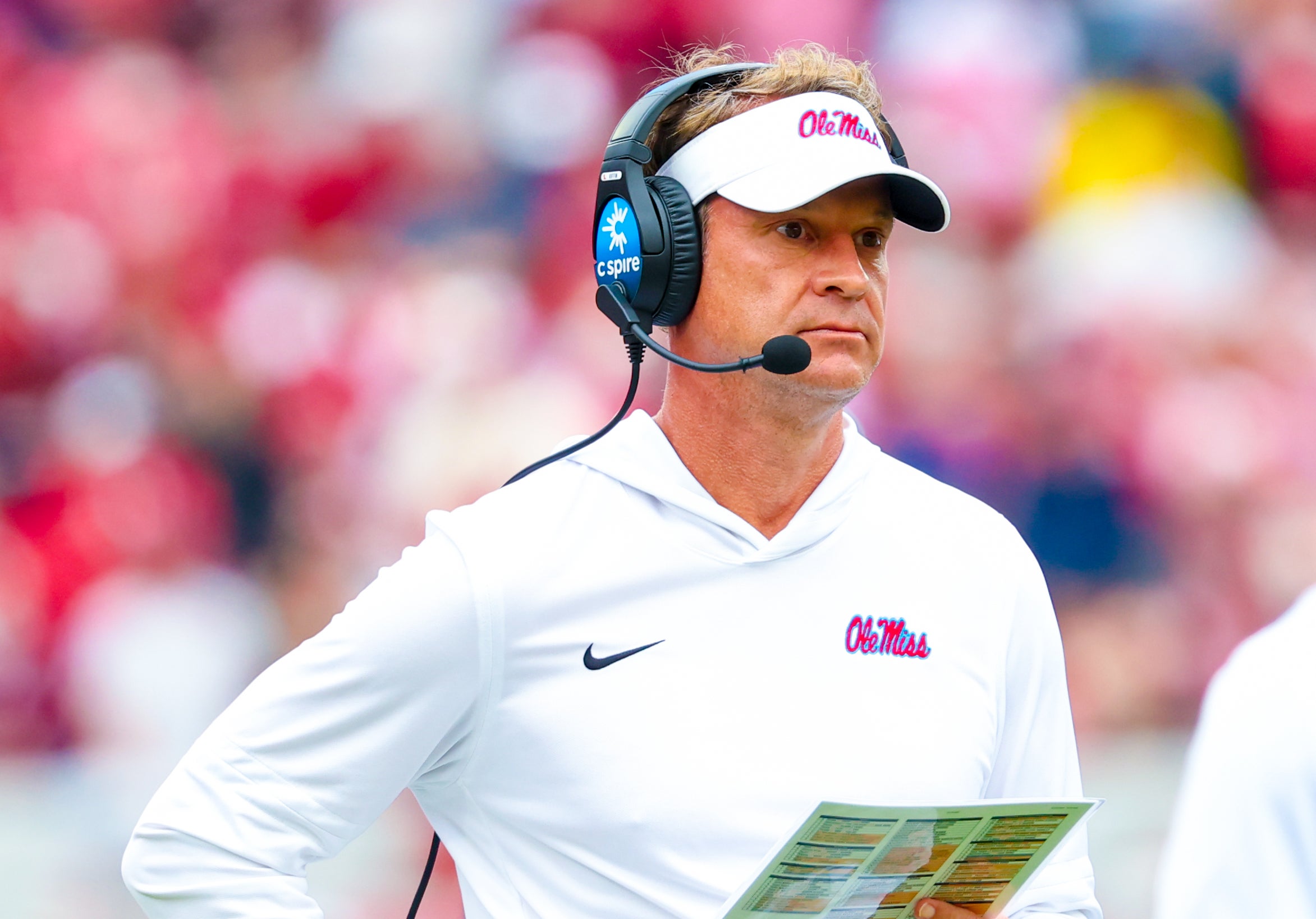 Ole Miss head coach Lane Kiffin vs. Oklahoma Sooners