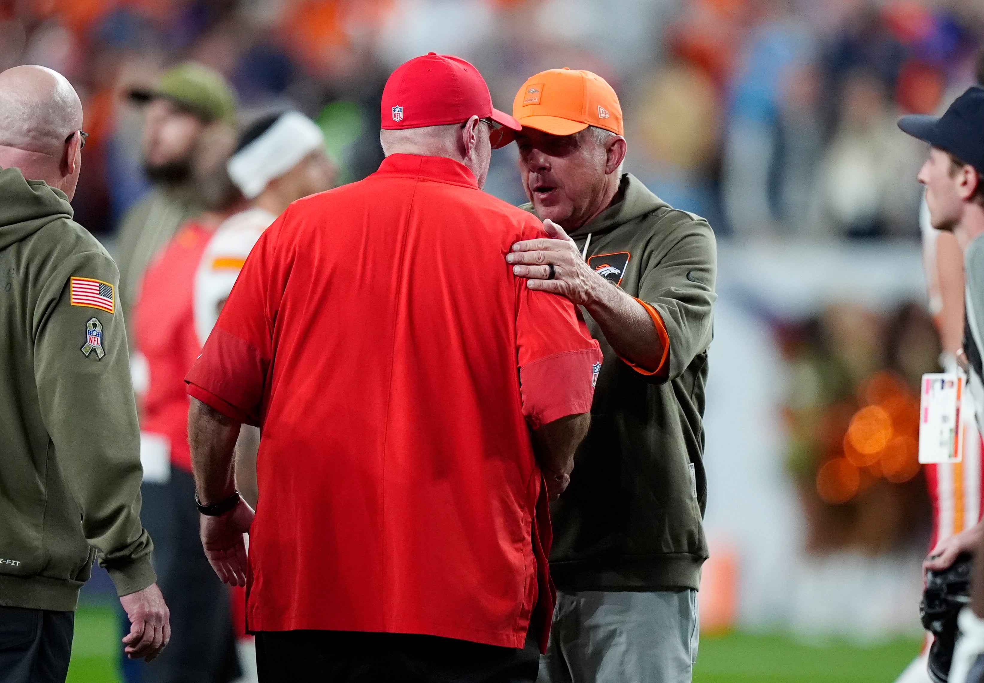 Kansas City Chiefs head coach Andy Reid Denver Broncos head coach Sean Payton
