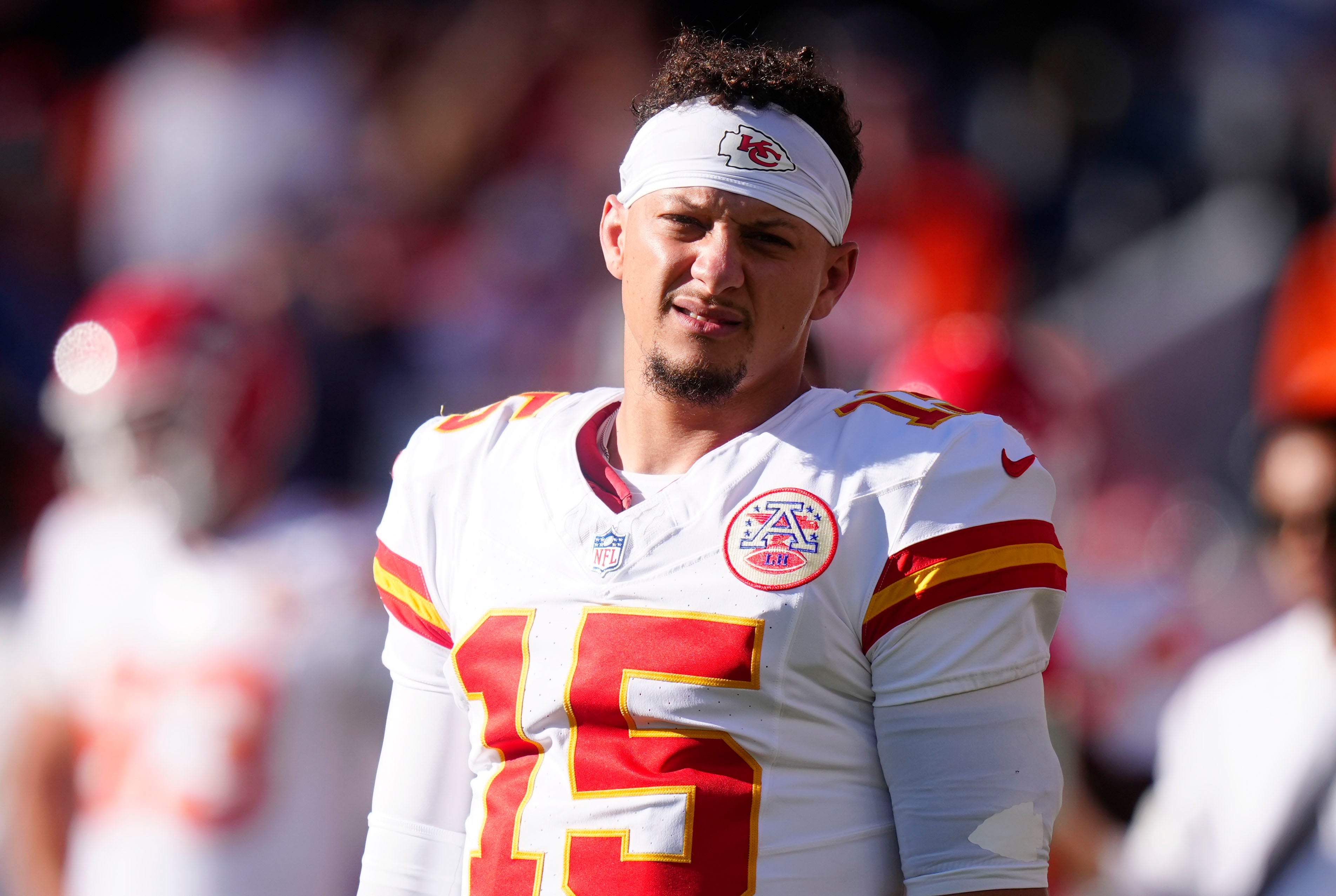 Kansas City Chiefs quarterback Patrick Mahomes Denver Broncos