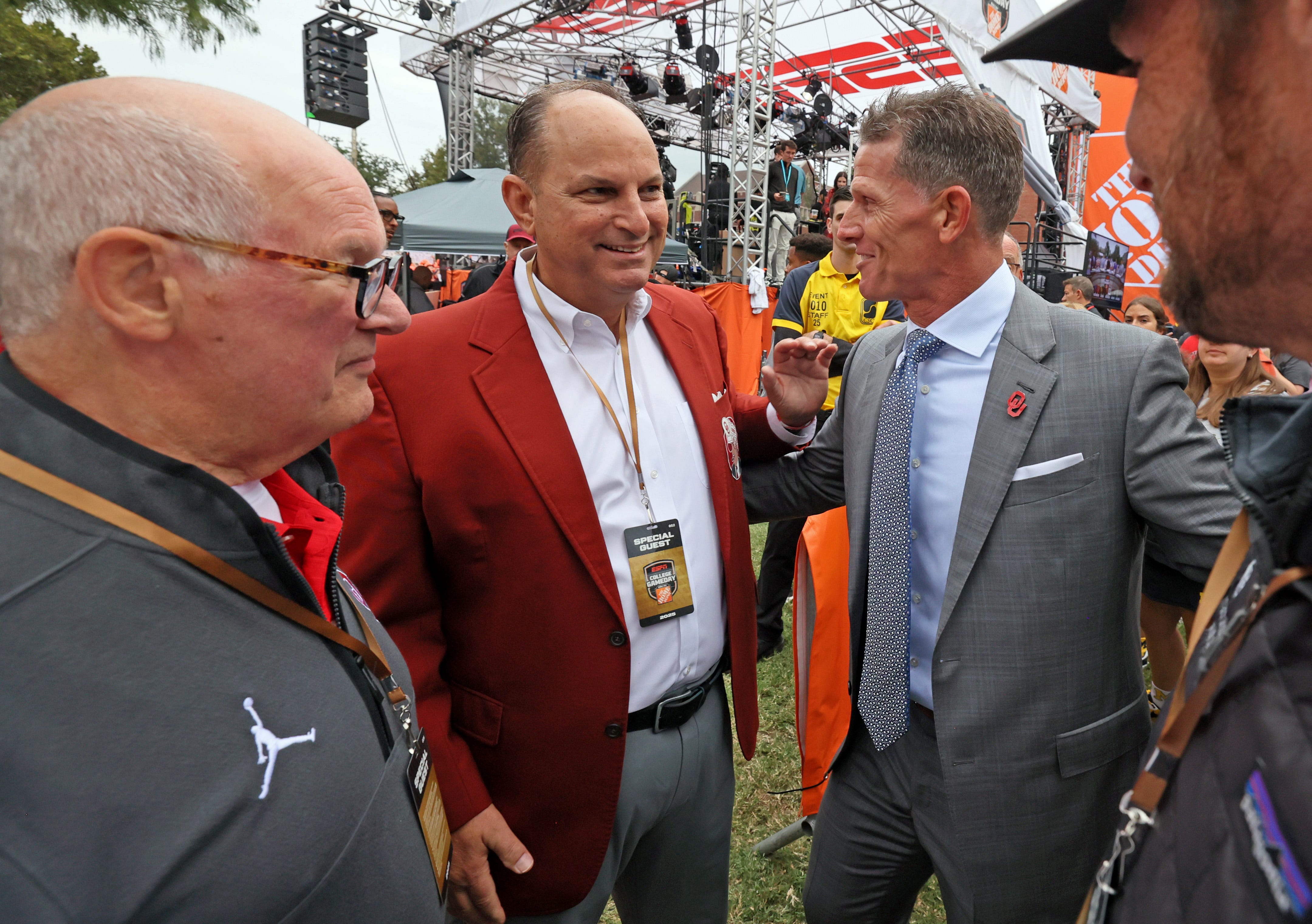 Oklahoma Sooners athletic director Joe Castiglione head coach Brent Venables
