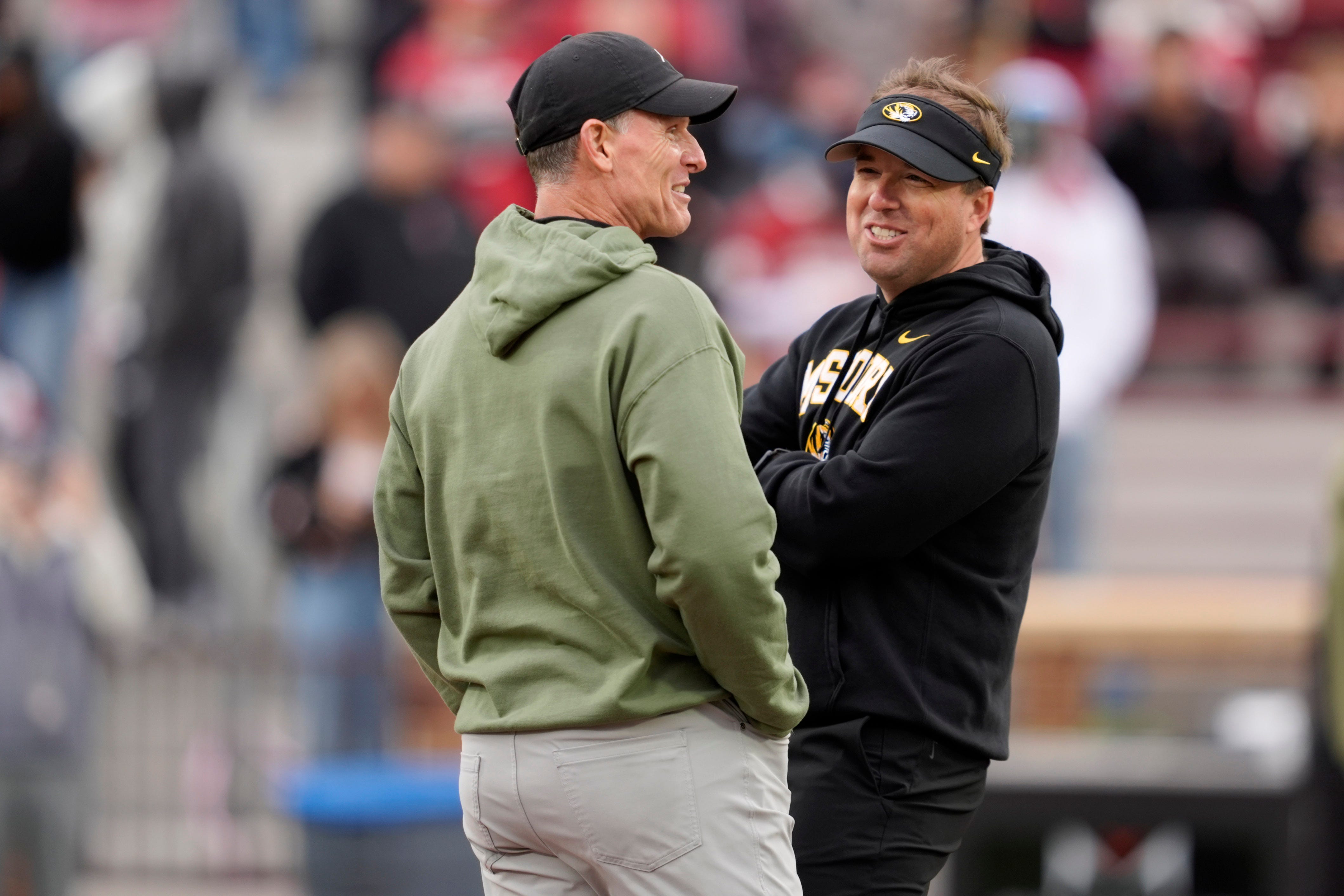 Oklahoma Sooners head coach Brent Venables Missouri Tigers head coach Eliah Drinkwitz