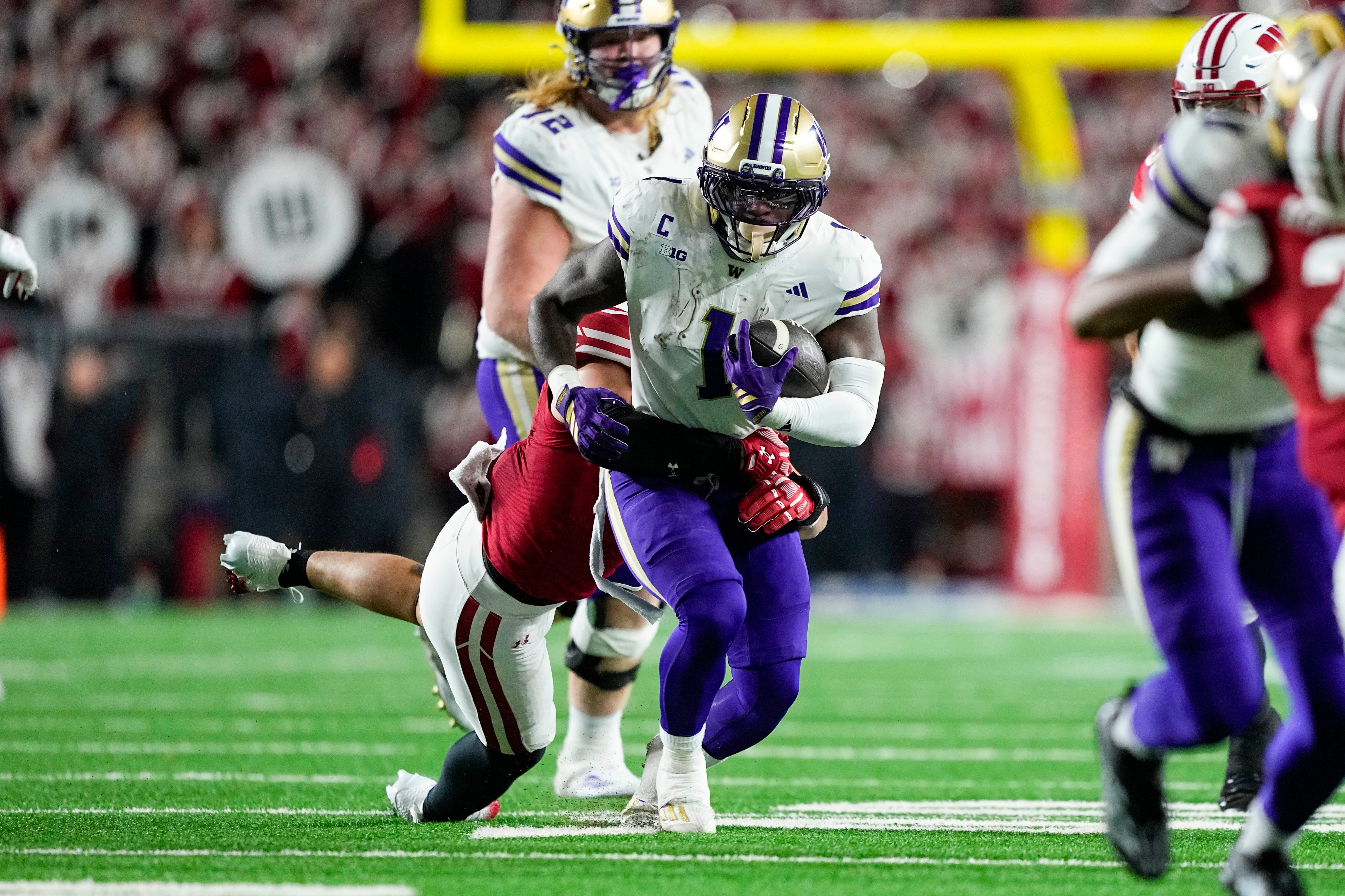 Washington Huskies running back Jonah Coleman Mock draft Kansas City chiefs