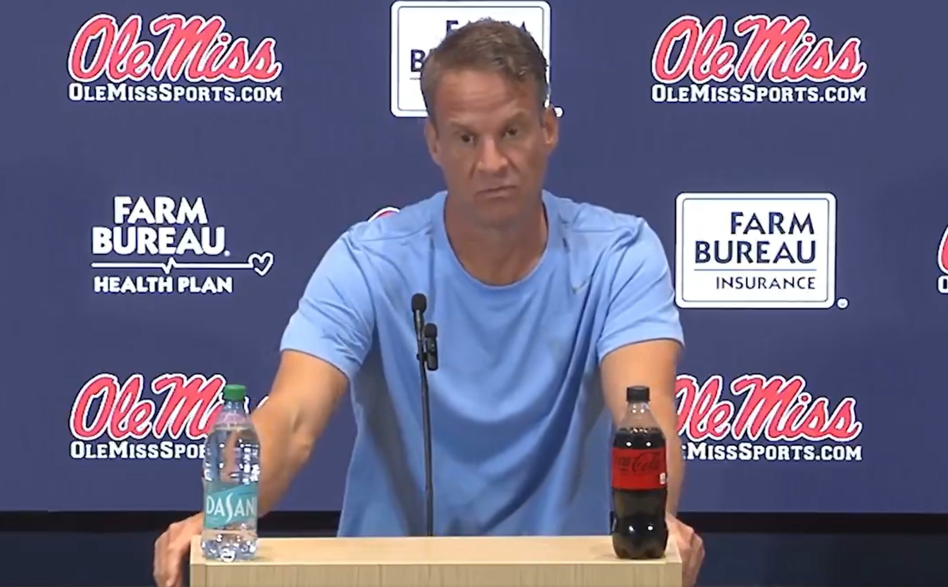 Ole Miss head coach Lane Kiffin speaks to the media on Monday, November 10th.