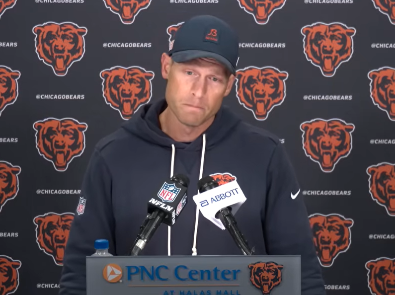 Ben Johnson speaks with reporters on Wednesday ahead of Week 10.