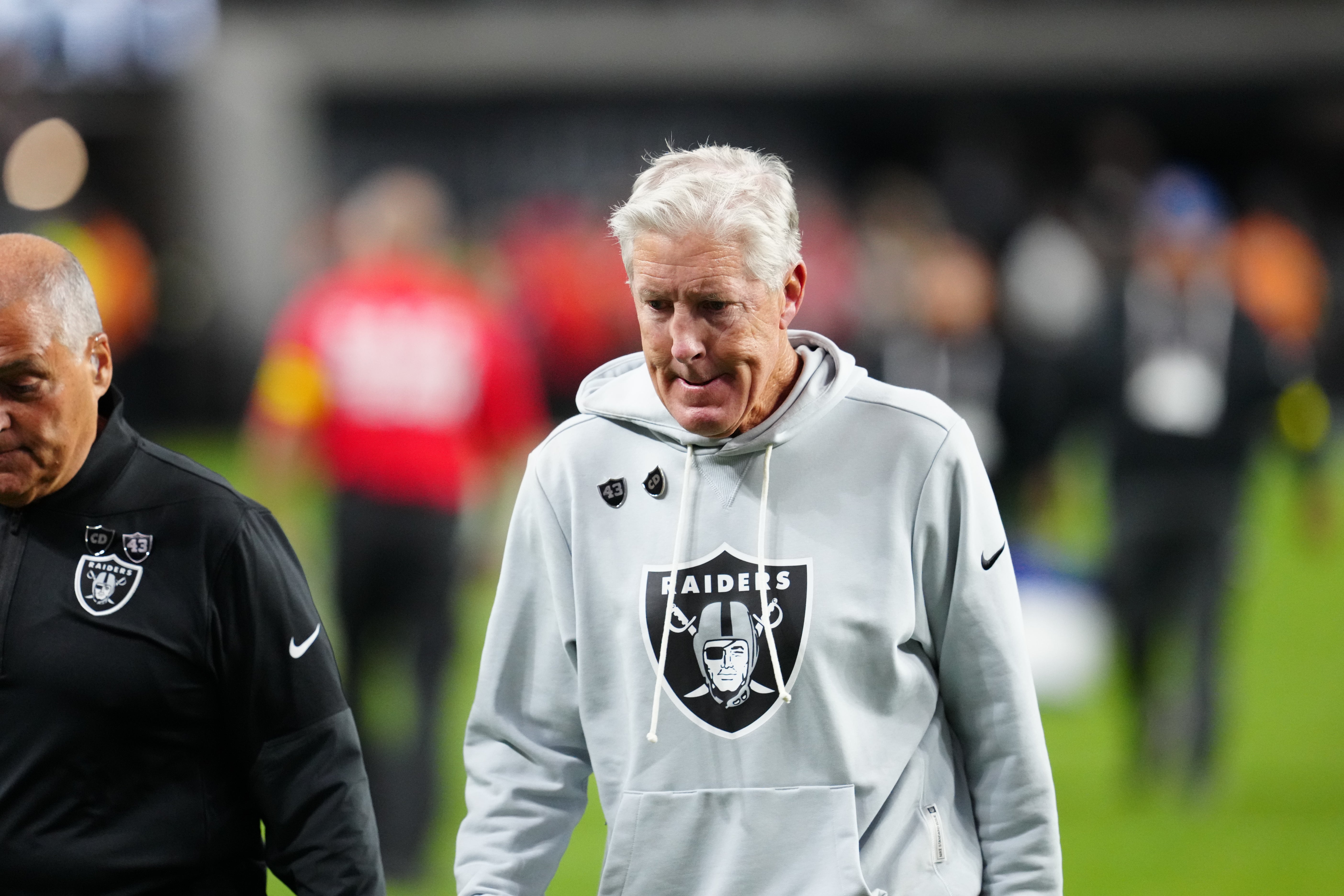 Las Vegas Raiders head coach Pete Carroll