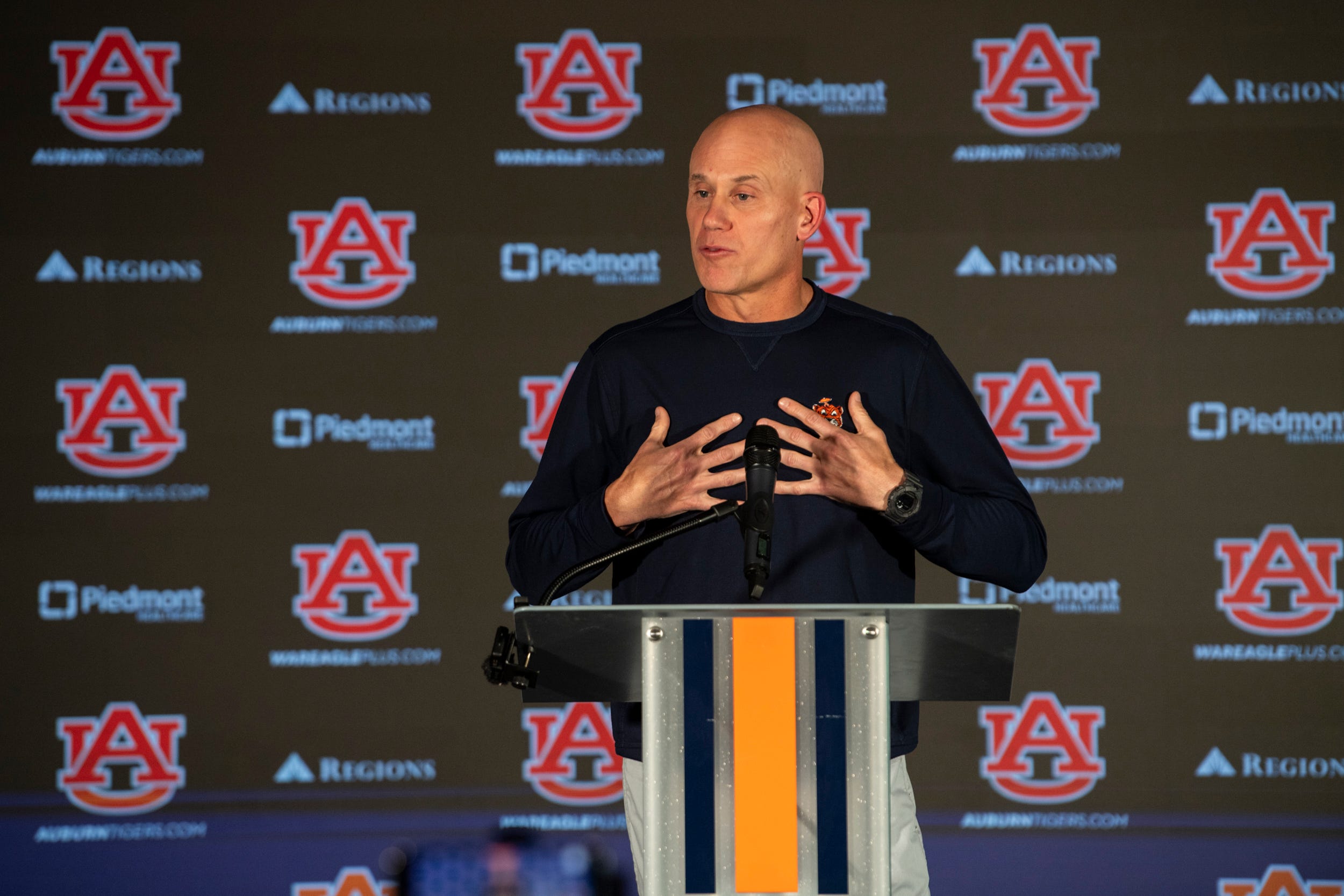 Auburn Tigers interim head coach DJ Durkin