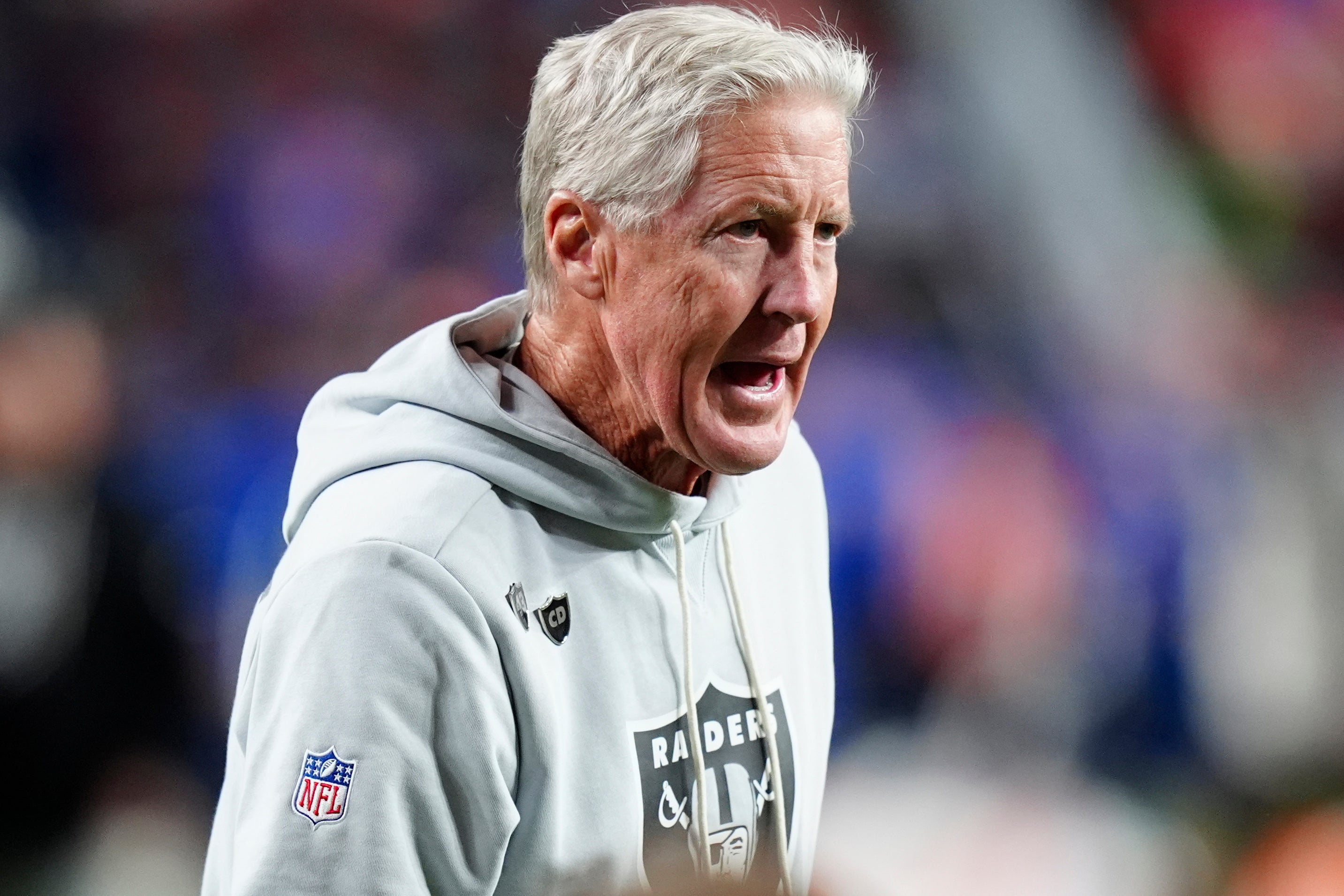 Las Vegas Raiders head coach Pete Carroll