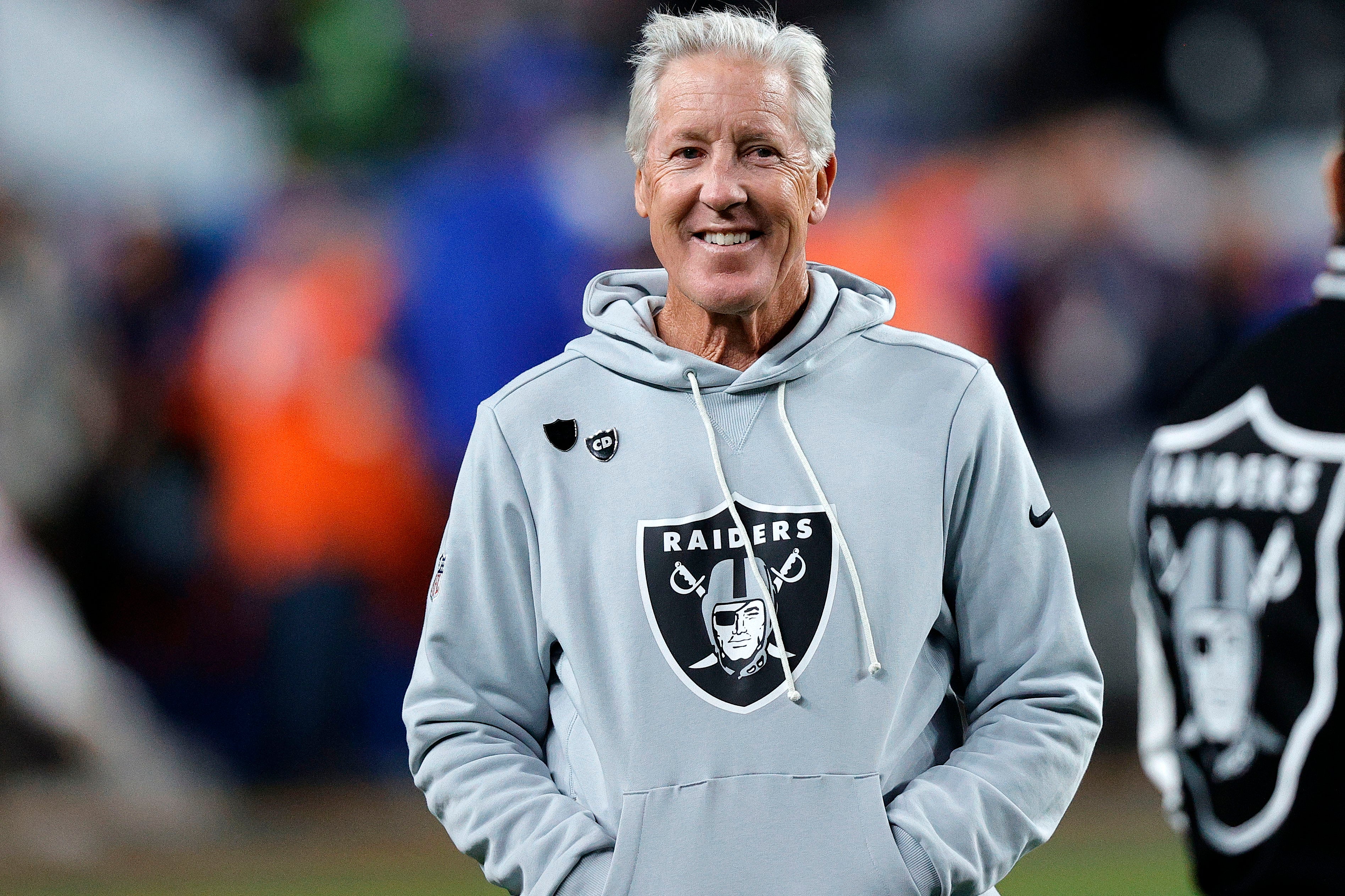 Las Vegas Raiders head coach Pete Carroll