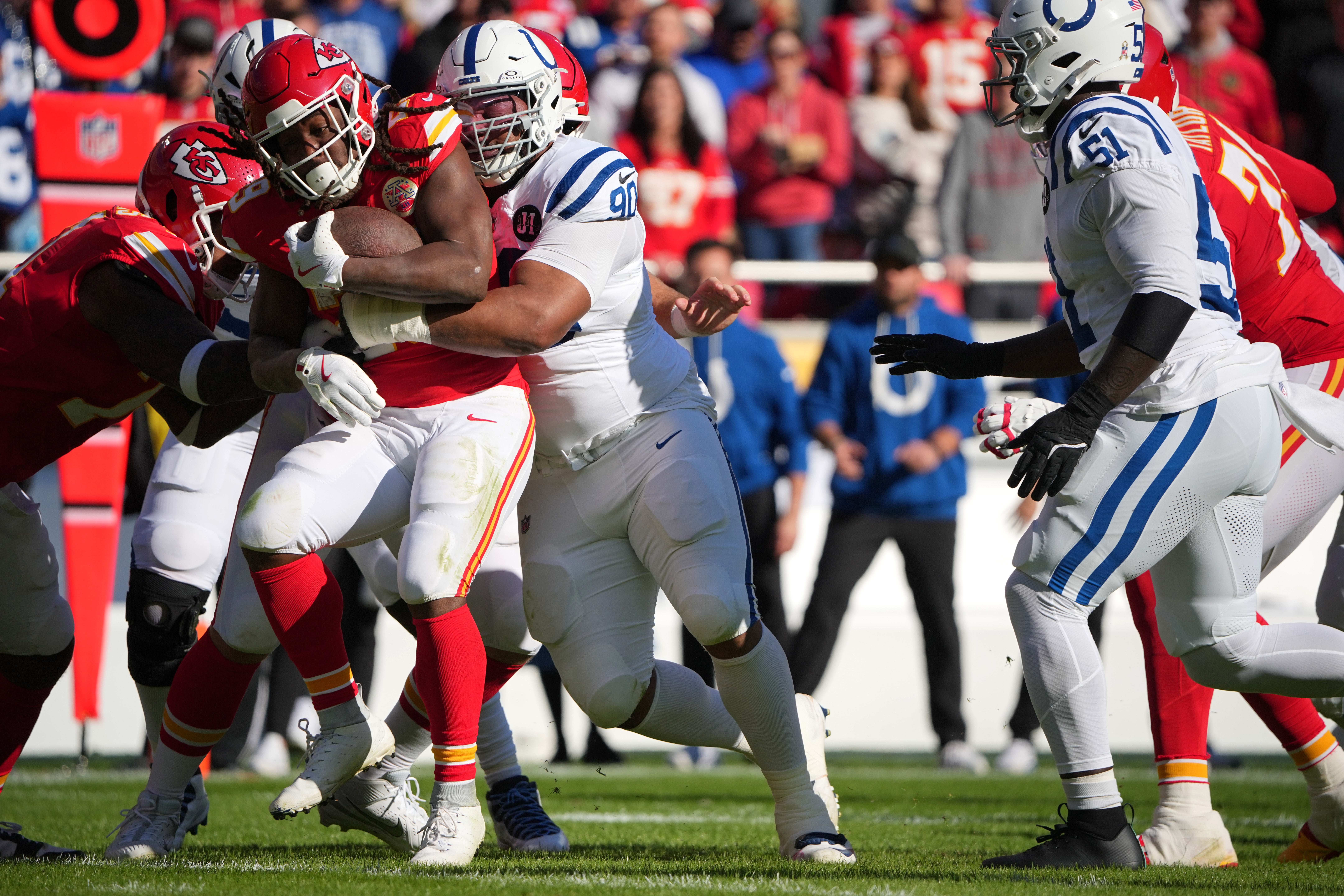 Kansas City Chiefs running back Kareem Hunt vs. indianapolis Colts