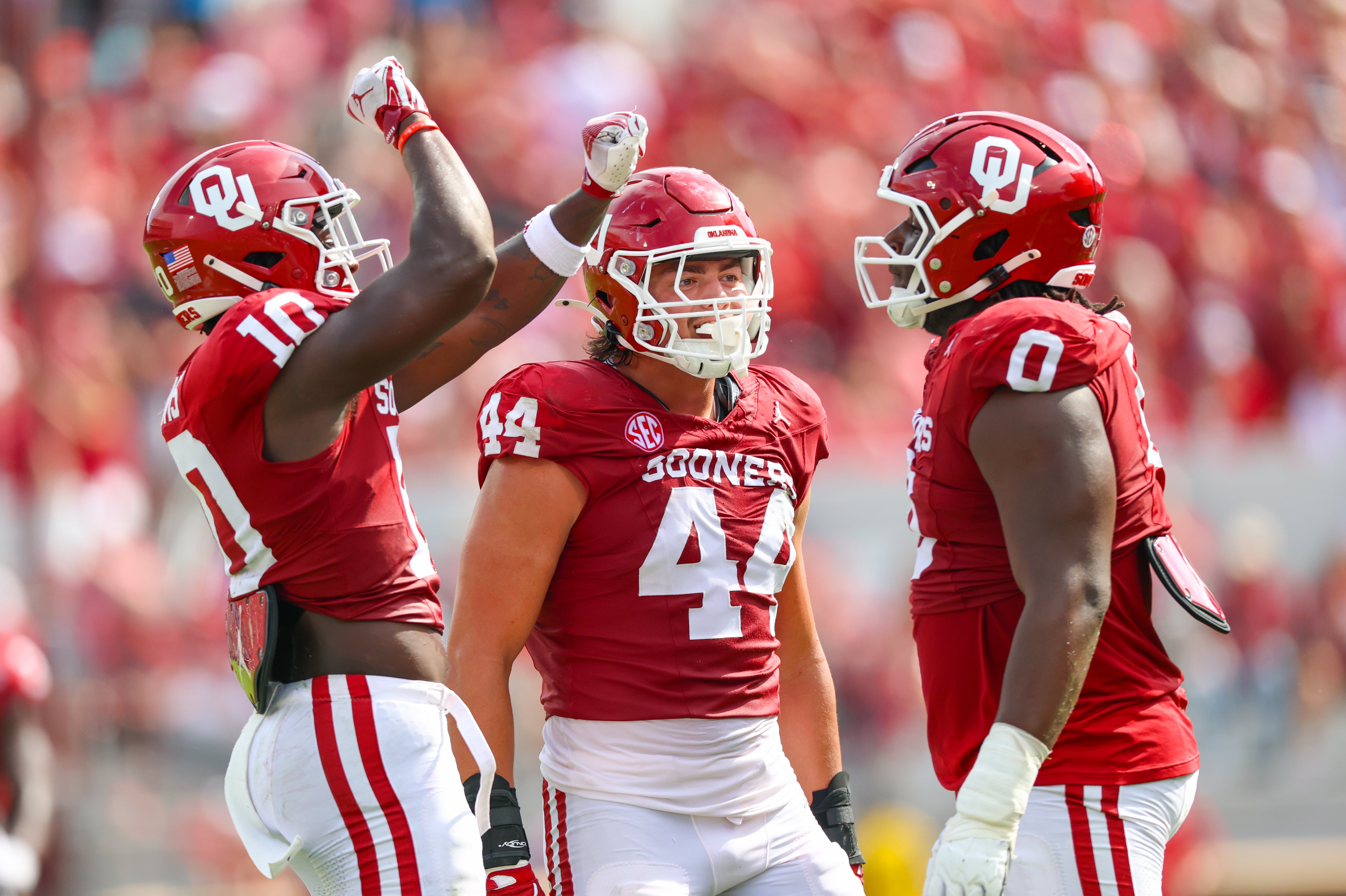 Oklahoma Sooners defensive end Taylor Wein vs. Alabama Crimson Tide