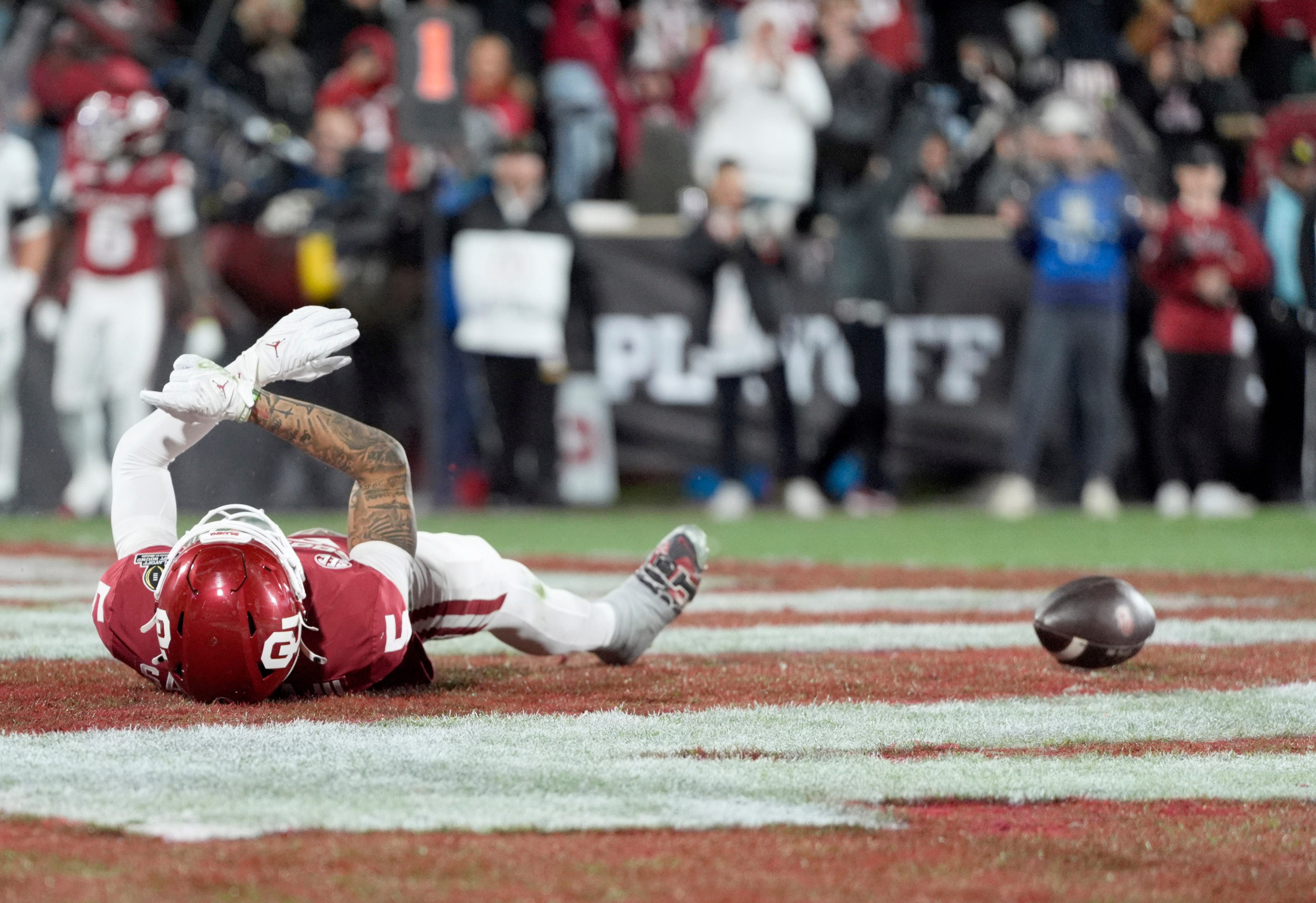 Oklahoma Sooners wide receiver Isaiah Sategna loss to Alabama