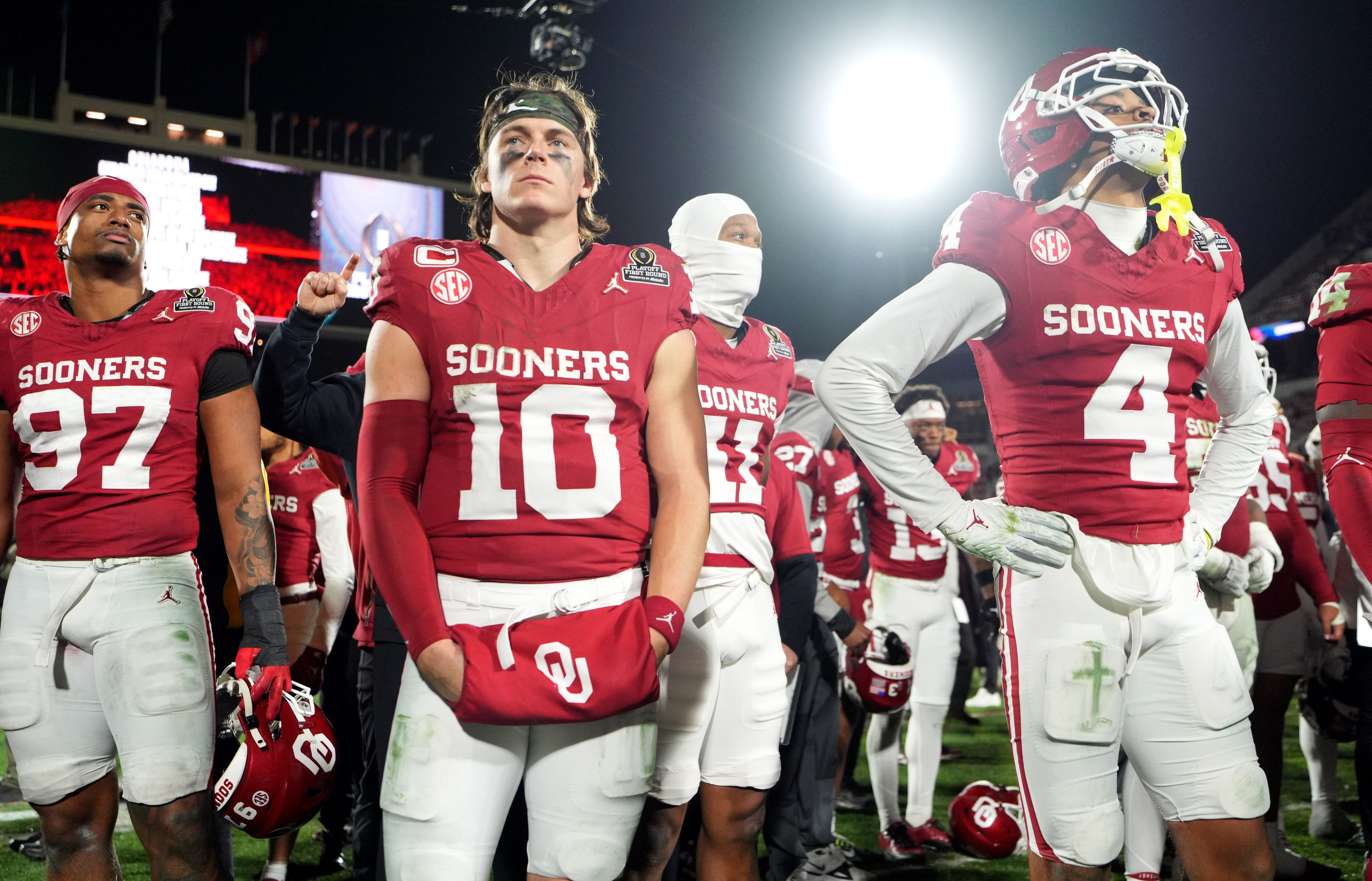 Oklahoma Sooners quarterback John Mateer loss to Alabama