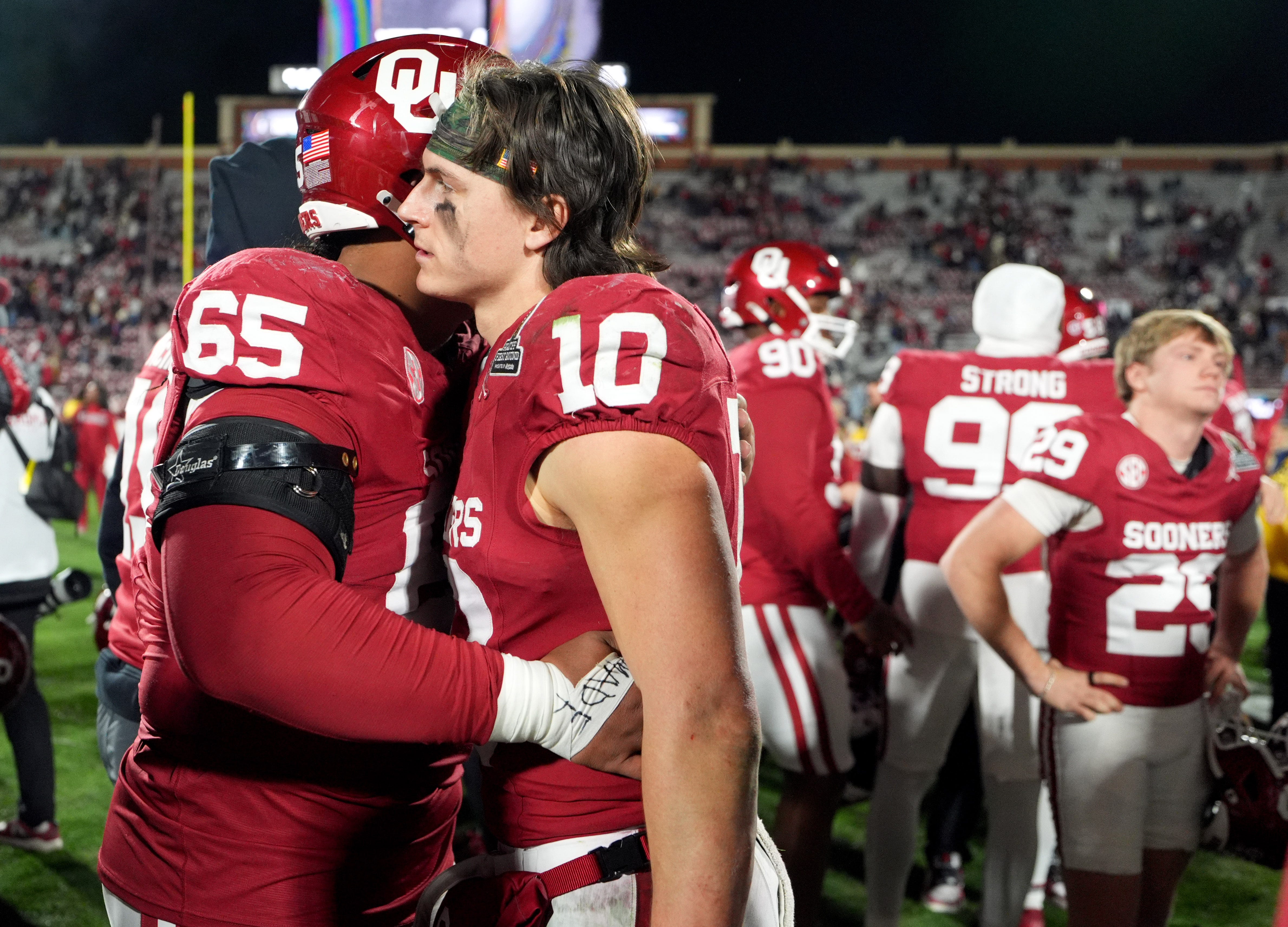 Oklahoma Sooners quarterback John Mateer
