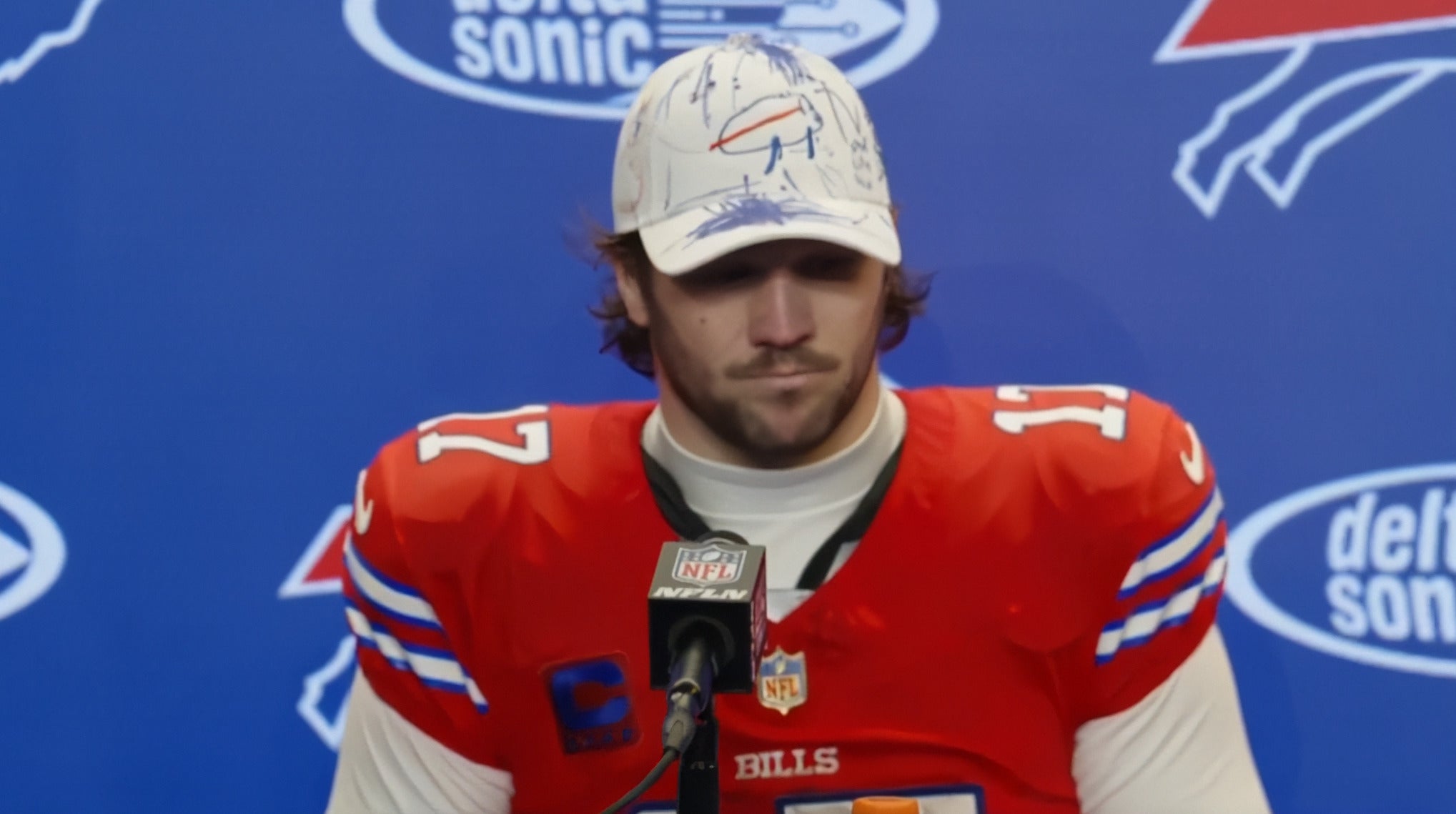 Buffalo Bills quarterback Josh Allen opens up on the failed two-point conversion in the Week 17 loss to the Philadelphia Eagles