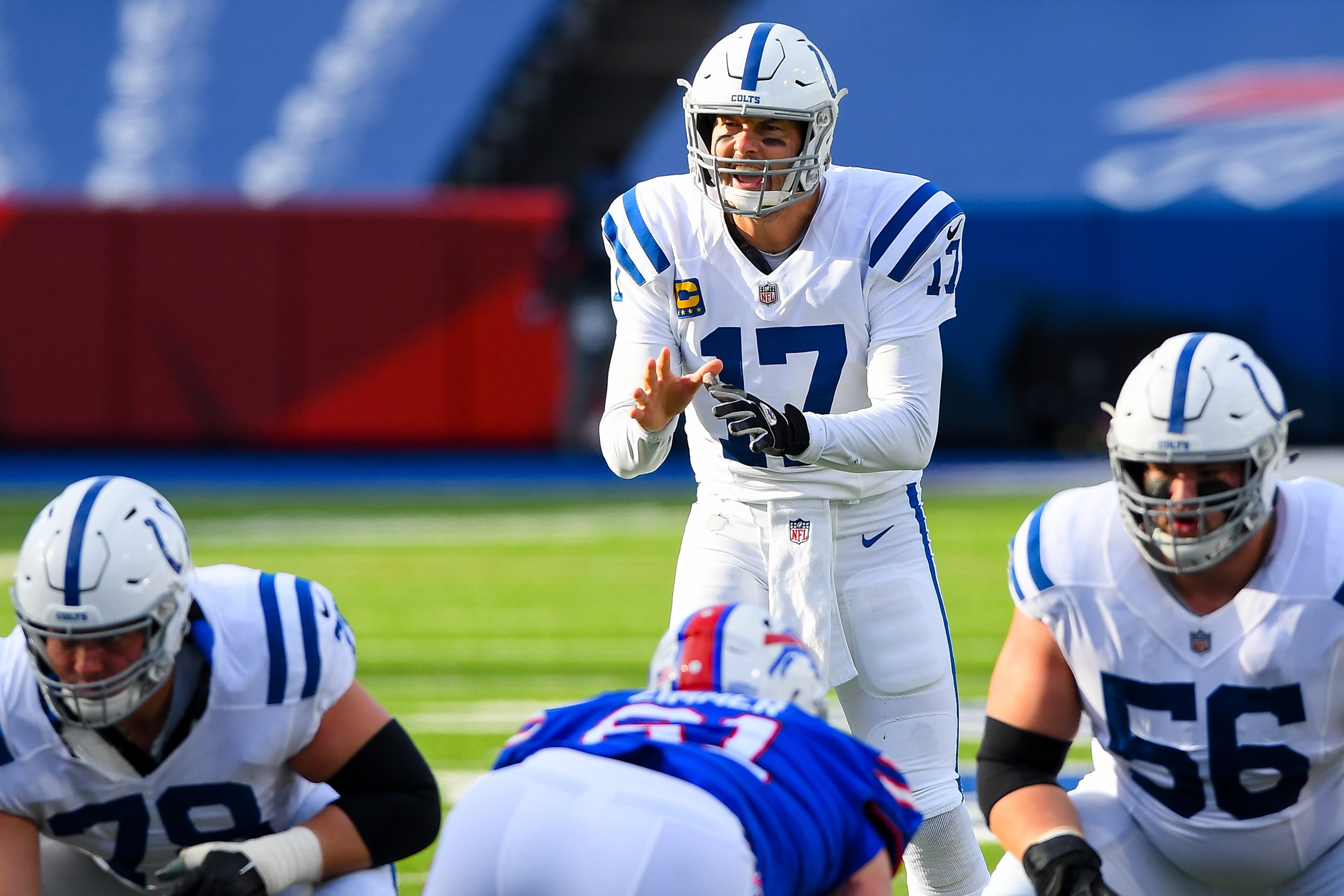 Colts QB Philip Rivers back in 2020 in his final game before retiring