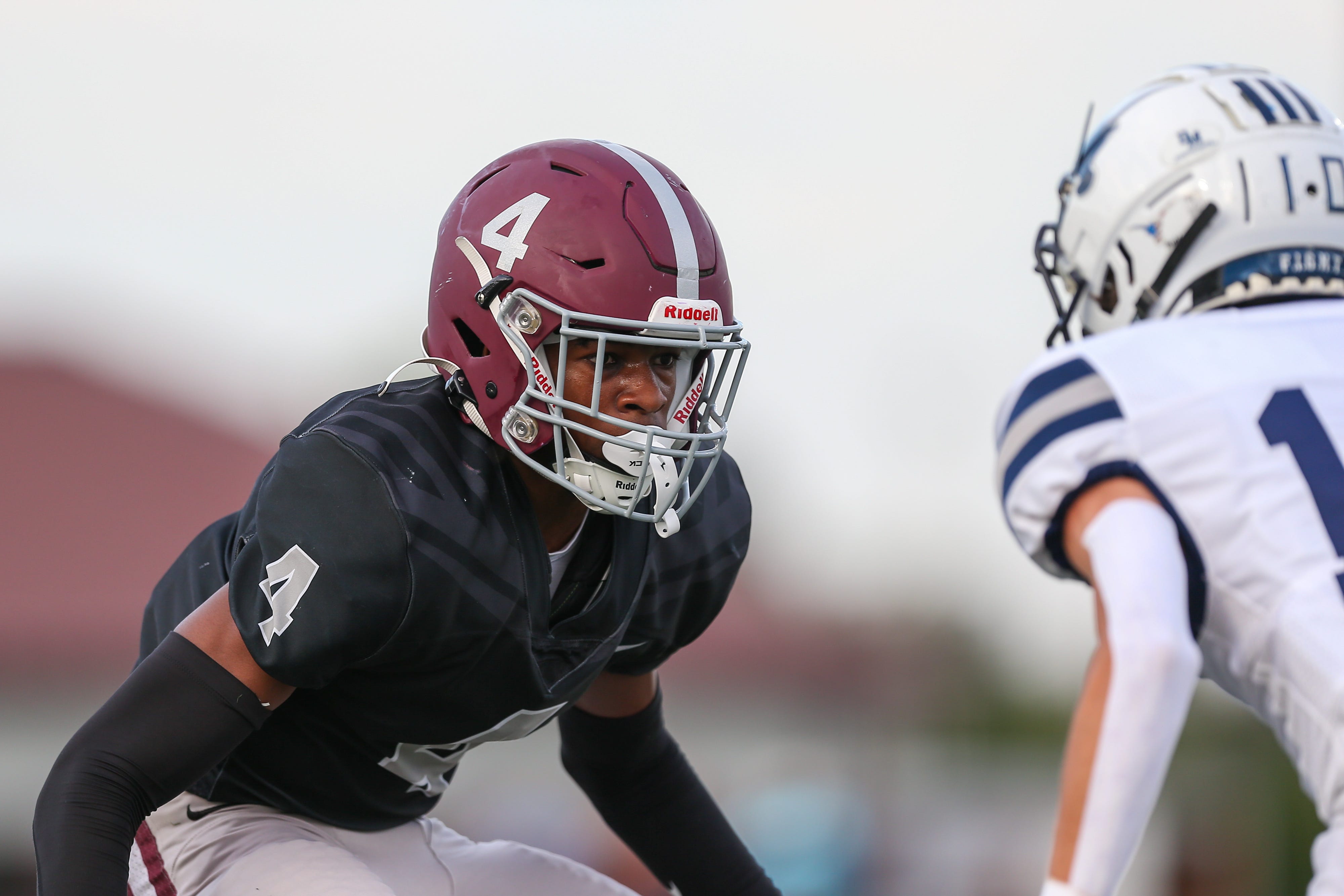 Bearden Bulldogs Chaston Smith (4) during the first half against the Anderson County Mavericks at Bearden High School in Knoxville, TN on Friday, September 1, 2023.