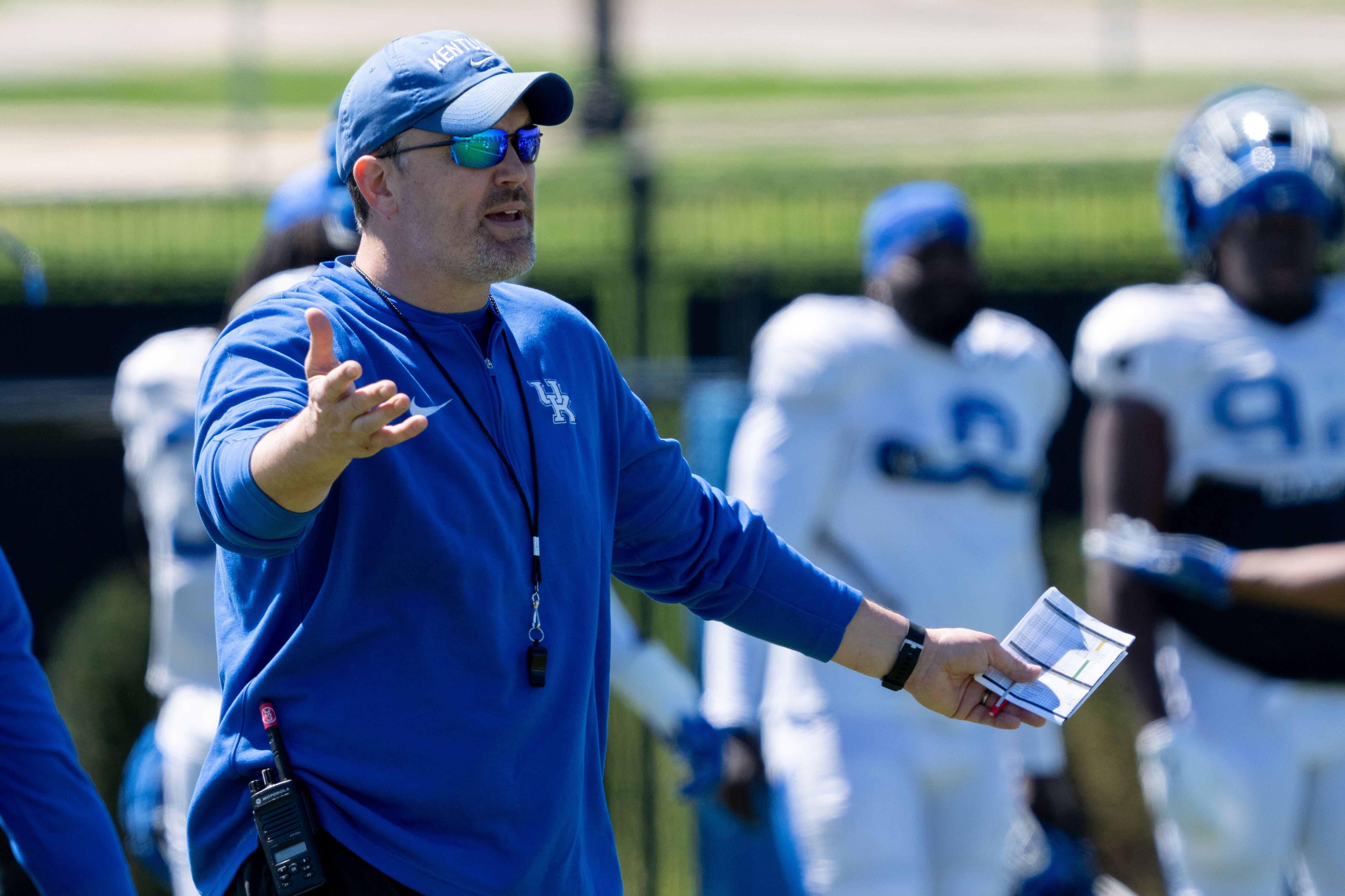 Brad White, Kentucky defensive coordinator.