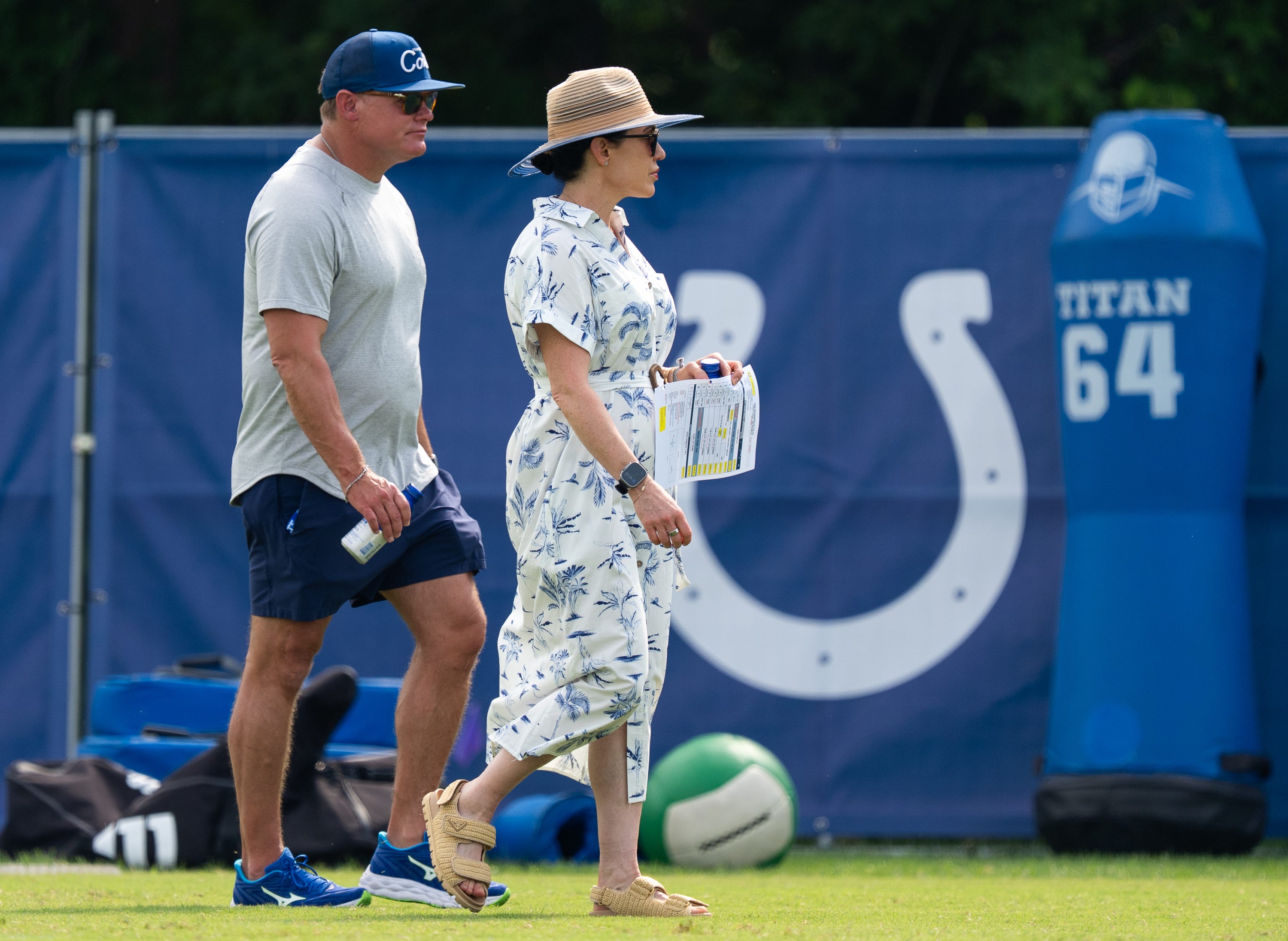 Colts owner Carlie Irsay-Gordon and GM Chris Ballard