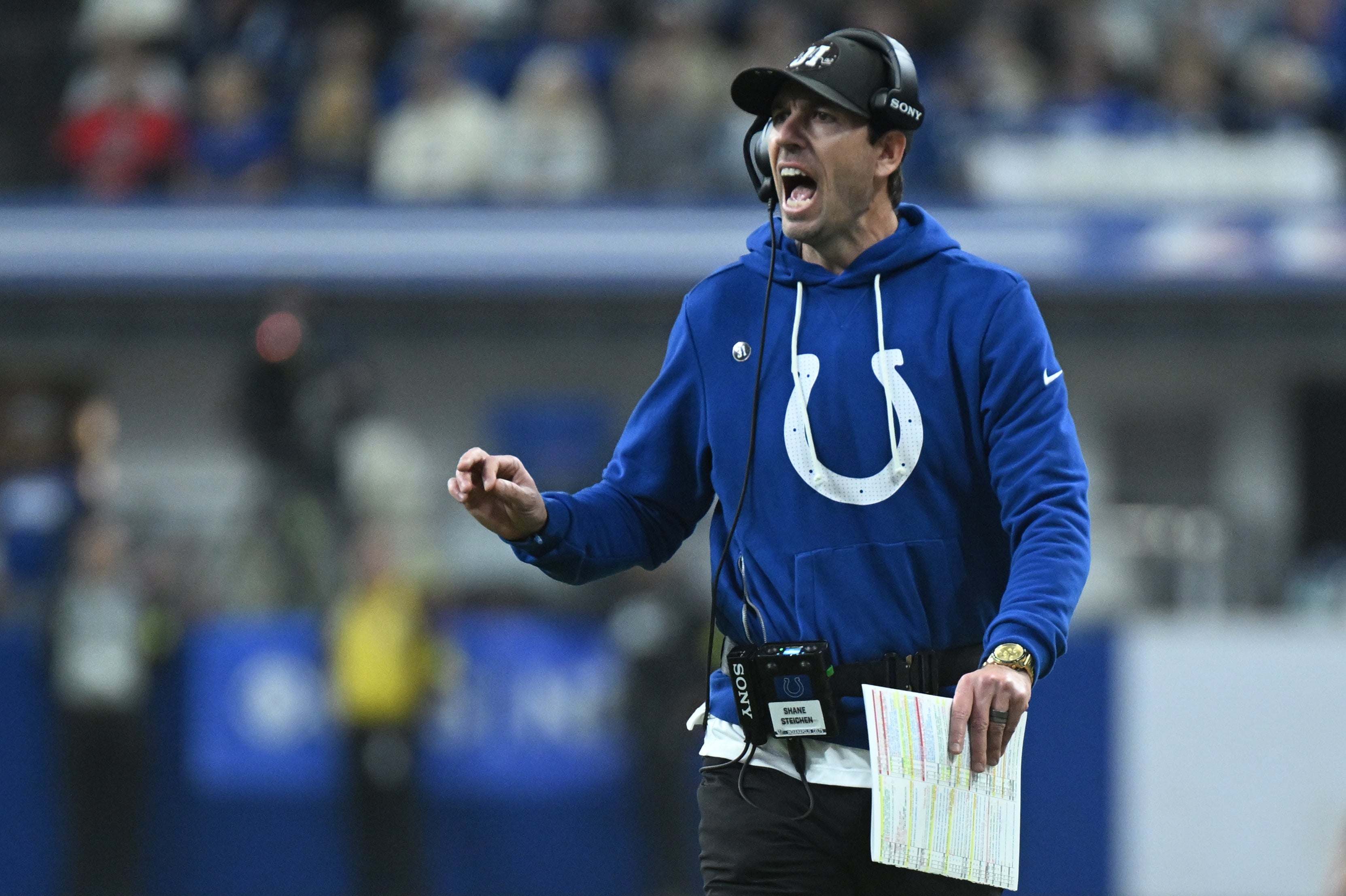 Colts head coach Shane Steichen
