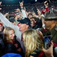 Oklahoma Sooners head coach Brent Venables son