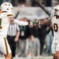 Miami Hurricanes quarterback Carson Beck after beating Ohio State