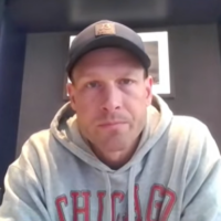 Chicago Bears head coach Ben Johnson reacts to Week 18 loss.