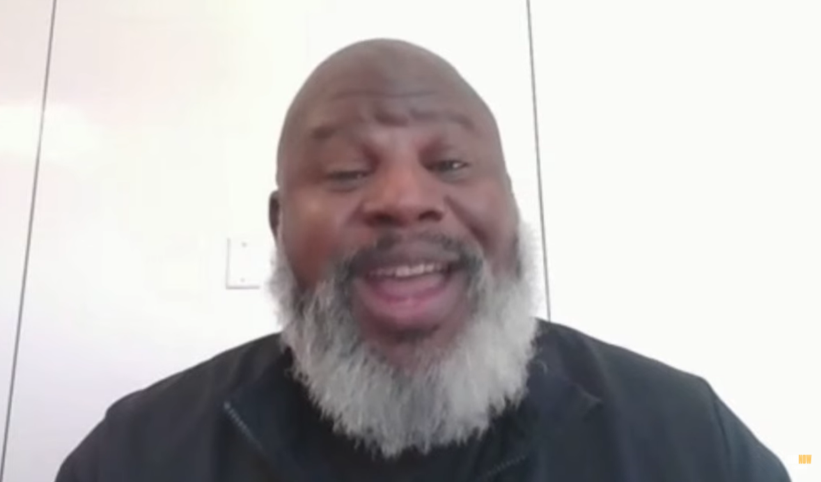 Kansas City Chiefs offensive coordinator Eric Bieniemy speaks with the media during his introductory press conference.