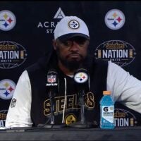Pittsburgh Steelers head coach Mike Tomlin speaks to the media following 30-6 loss vs. Texans in playoffs, 1/12/26.