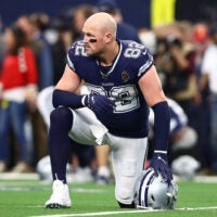 Dec 15, 2019; Arlington, TX, USA; Dallas Cowboys tight end Jason Witten (82) prior to the game against the Los Angeles Rams at AT&T Stadium.