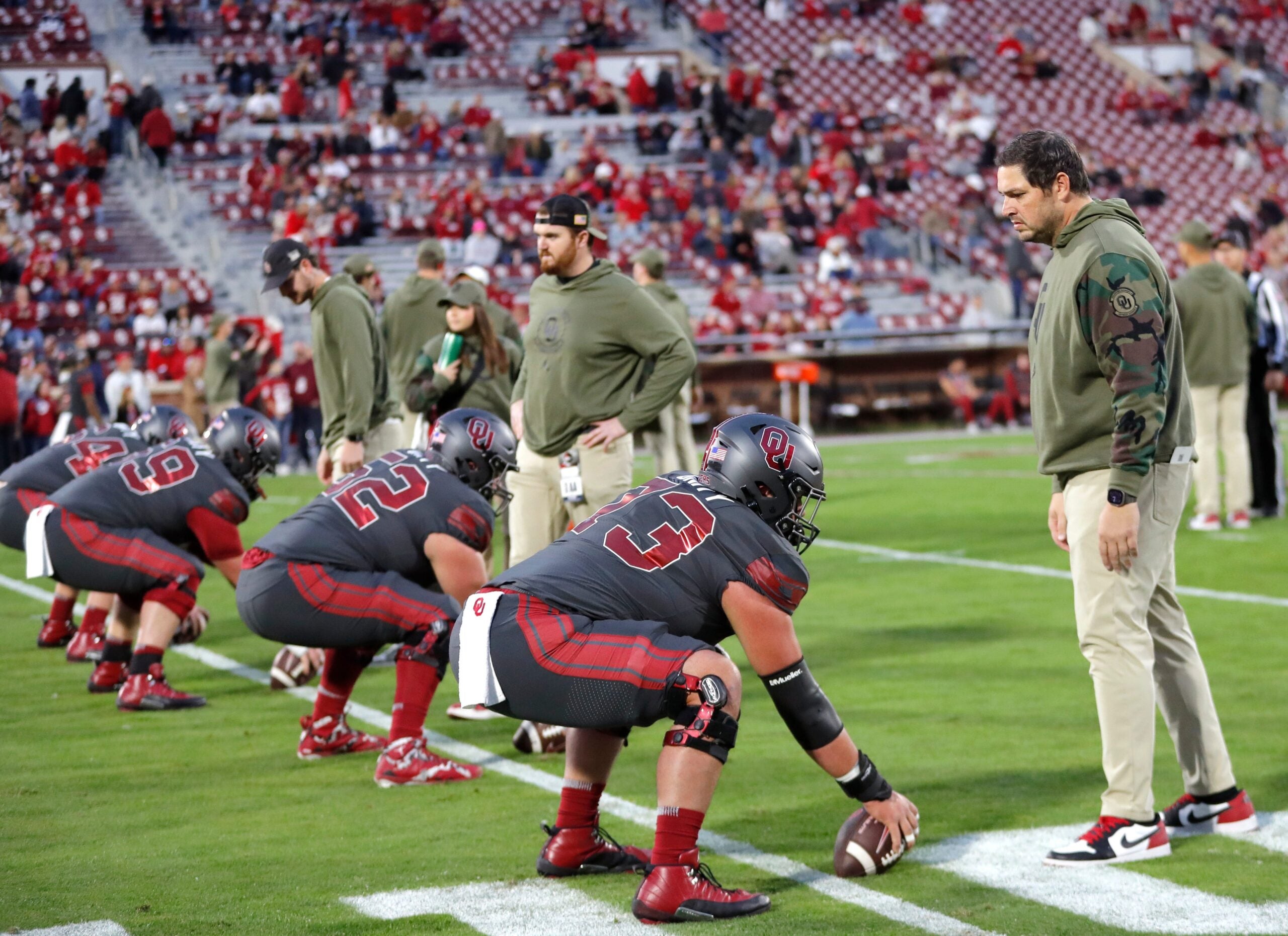 Oklahoma Sooners offensive coordinator Jeff Lebby Mississippi State head coach Brenen Thompson Zion Ragins transfer portal