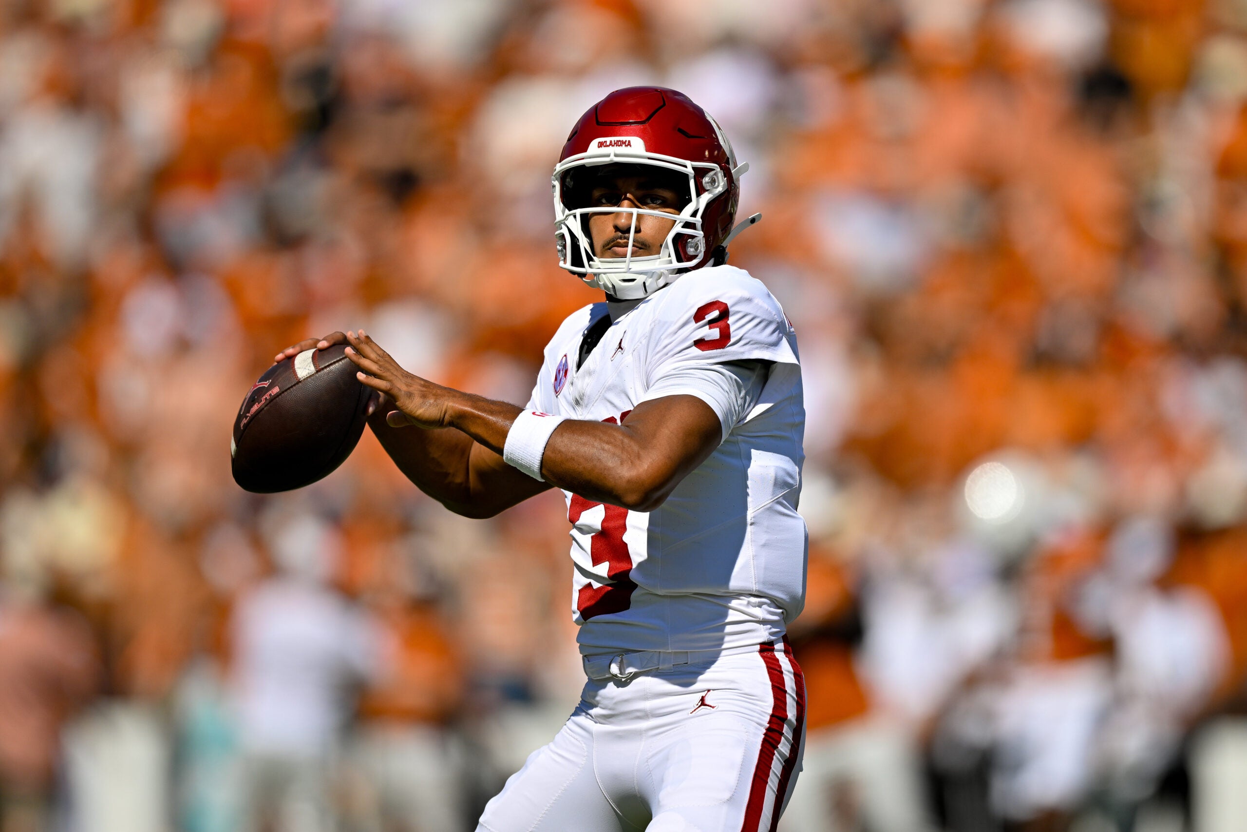 Oklahoma Sooners quarterback Michael Hawkins visit to West Virginia