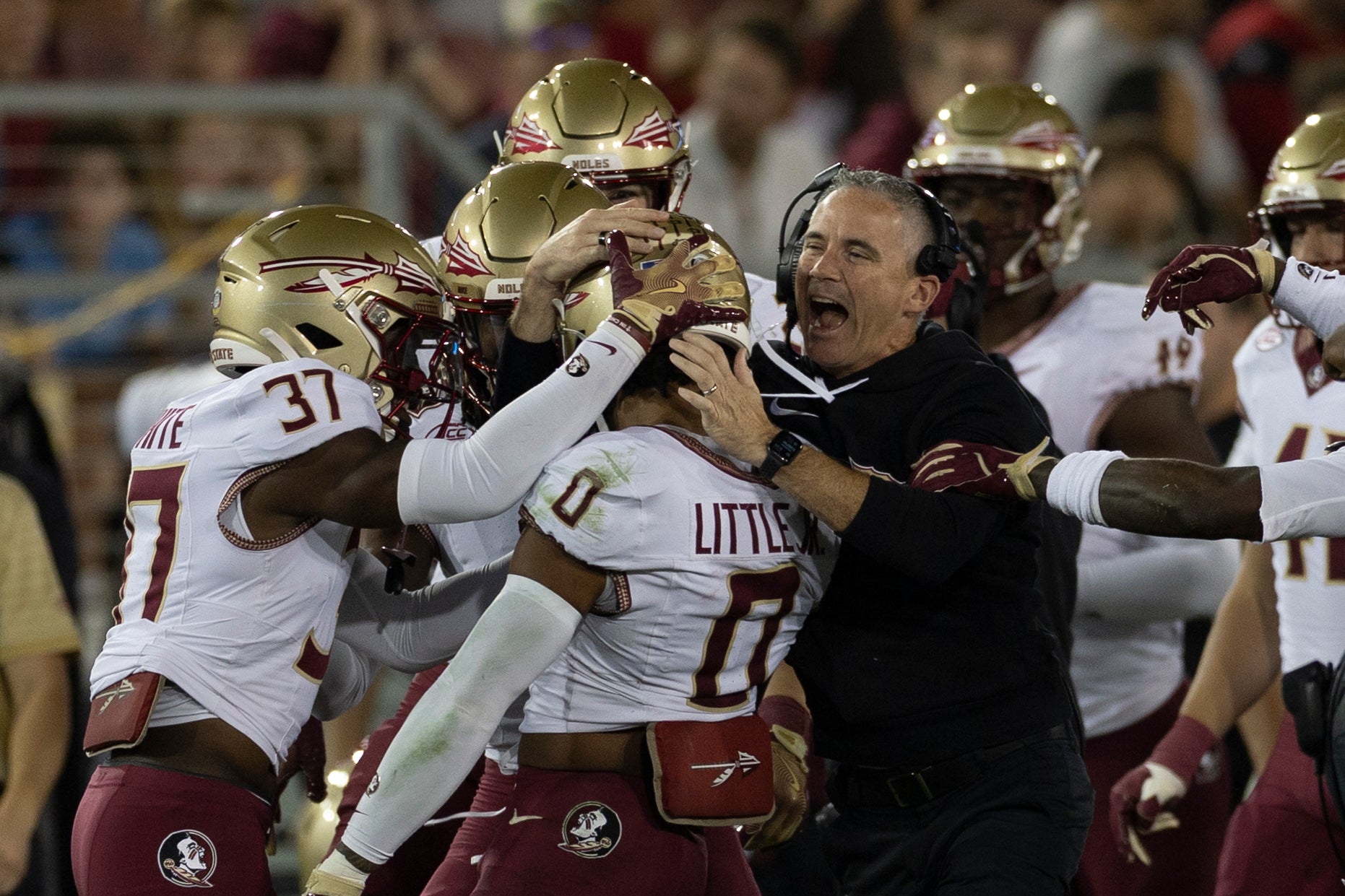 Florida State Seminoles head coach Mike Norvell safety Earl Little Jr. transfer portal Ohio state buckeyes