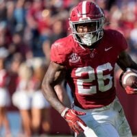 Nov 22, 2025; Tuscaloosa, Alabama, USA; Alabama running back Jam Miller (26) runs the ball against Eastern Illinois at Saban Field at Bryant-Denny Stadium.