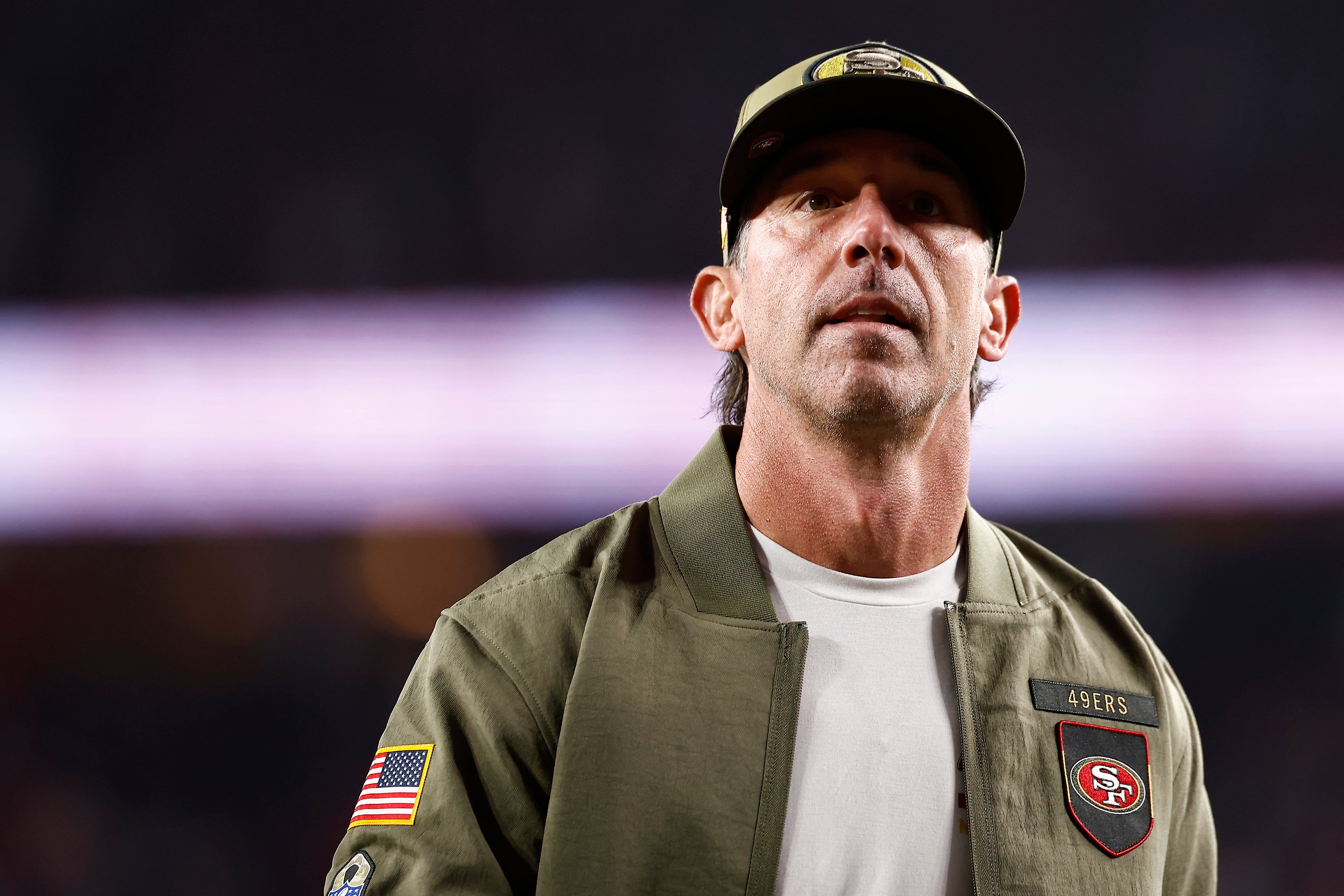 Head coach Kyle Shanahan