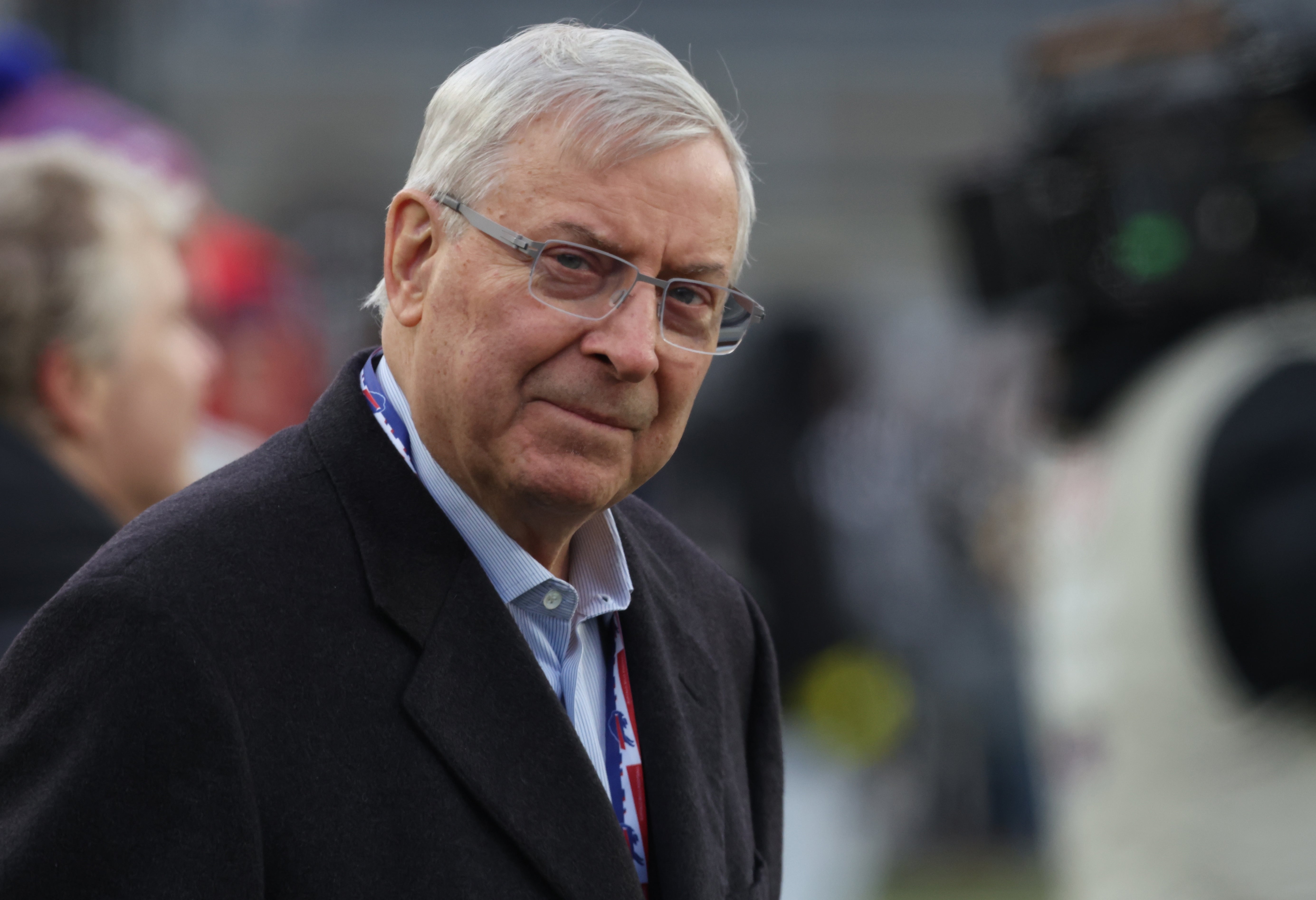 Nov 30, 2025; Pittsburgh, Pennsylvania, USA; Buffalo Bills owner Terry Pegula in attendance as the Pittsburgh Steelers host the Bills at Acrisure Stadium.