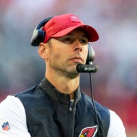 Dec 21, 2025; Glendale, Arizona, USA; Arizona Cardinals head coach Jonathan Gannon against the Atlanta Falcons at State Farm Stadium.