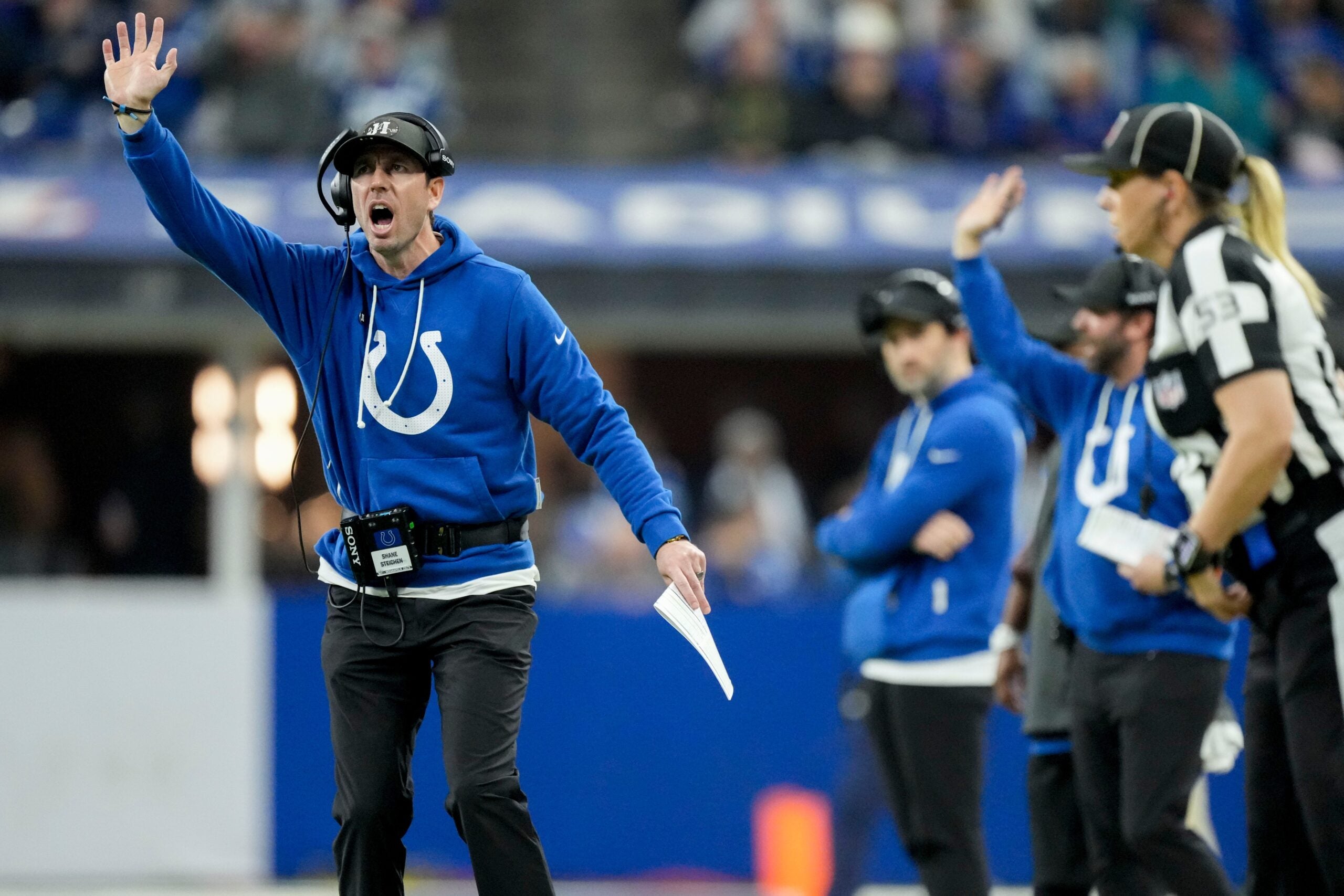 Colts head coach Shane Steichen