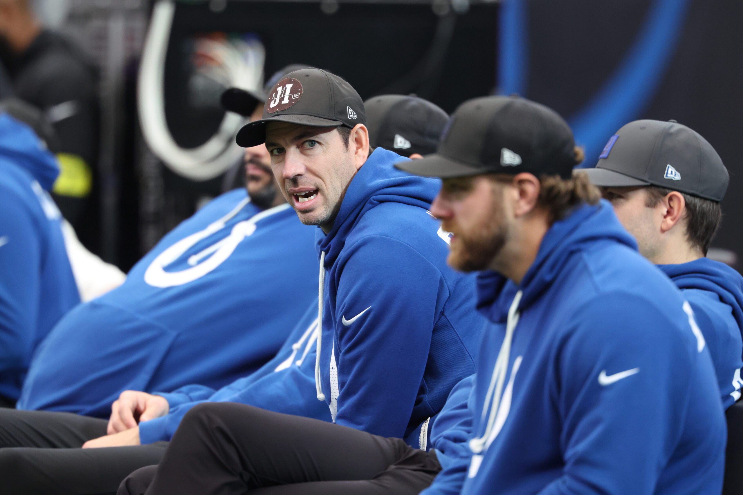 Colts coaching staff on the sideline