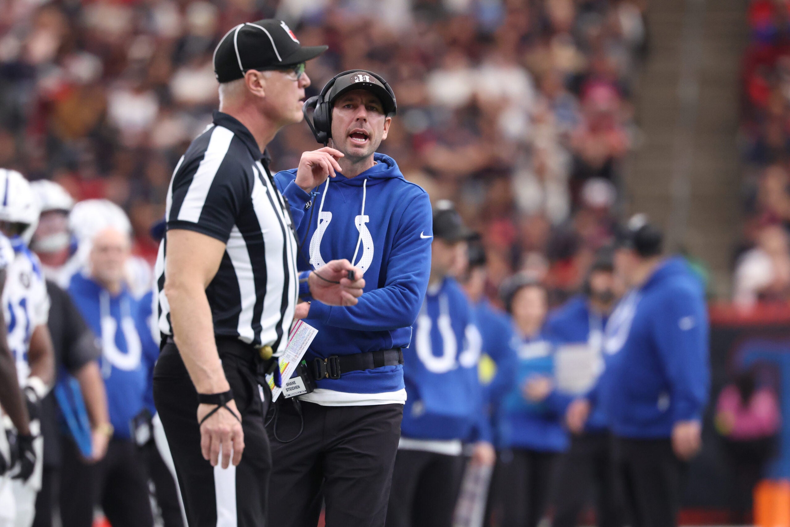 Colts head coach Shane Steichen