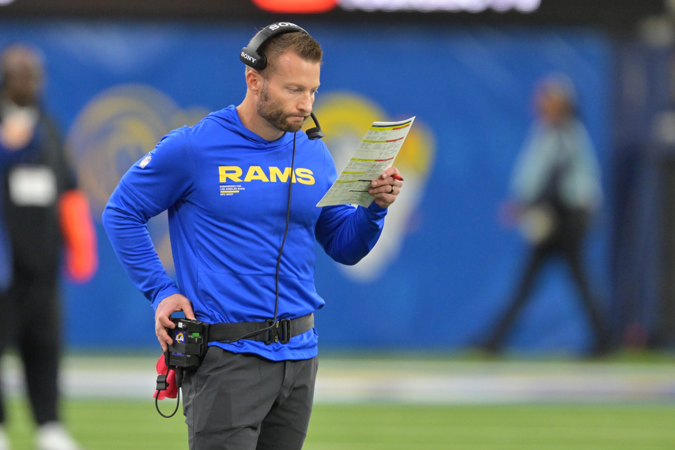 Rams head coach Sean McVay