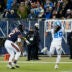 Jan 4, 2026; Chicago, Illinois, USA; Detroit Lions cornerback Avonte Maddox (29) intercepts a pass intended for Chicago Bears wide receiver DJ Moore (2) during the second half at Soldier Field.