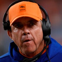 Denver Broncos head coach Sean Payton beat Buffalo Bills quarterback Bo Nix hurt Jarrett Stidham